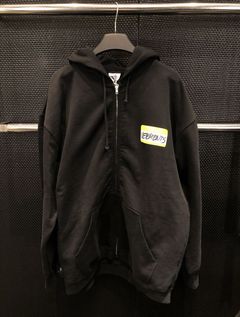 Buy Vetements Ripped Zip-up Hoodie - Black At 29% Off