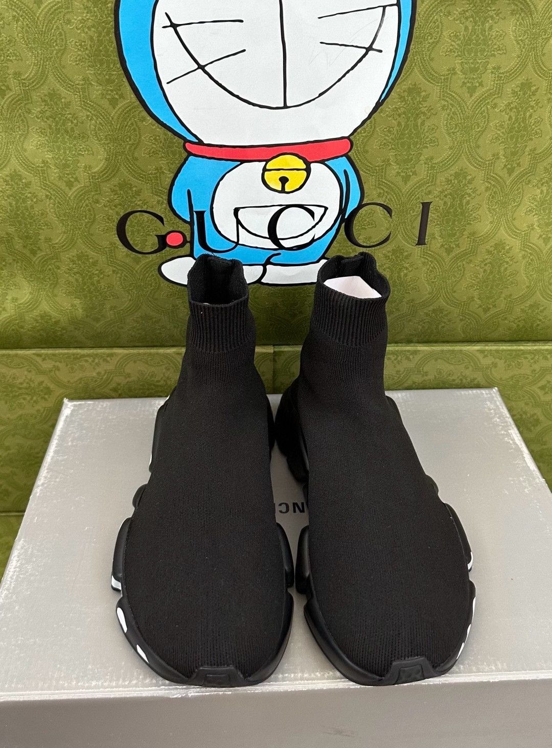Balenciaga Balenciaga Black Sock Shoes Size US 7 / EU 40 - 1 Thumbnail