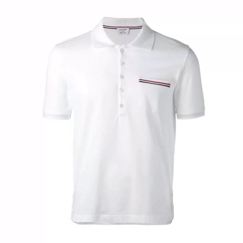 Thom Browne Thom Browne Turned-in Polo shirt Size US M / EU 48-50 / 2 - 1 Thumbnail