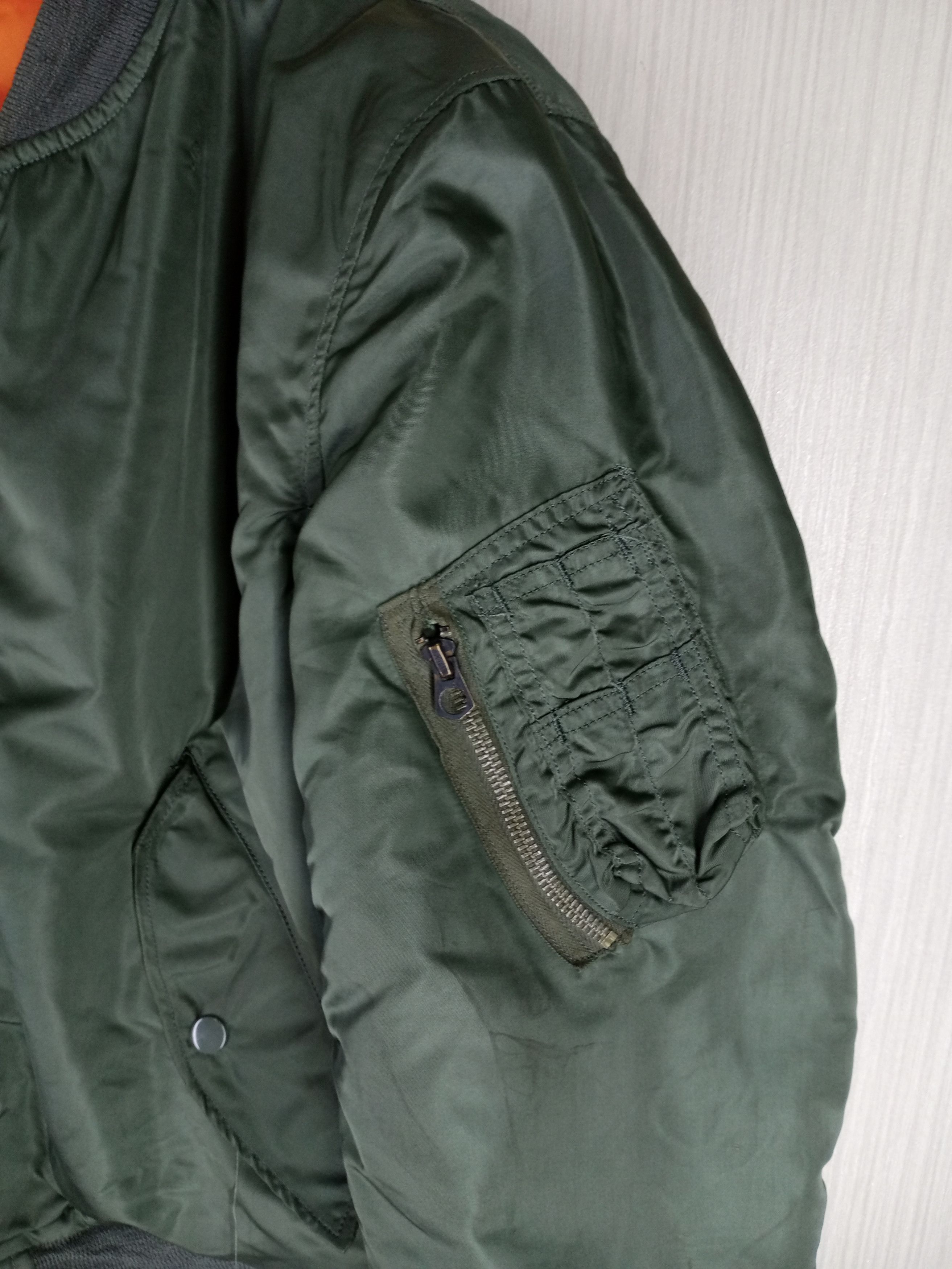 Alpha Industries Rare Vintage 70s Alpha Industries MA- I Usaf Jacket Size US L / EU 52-54 / 3 - 13 Thumbnail
