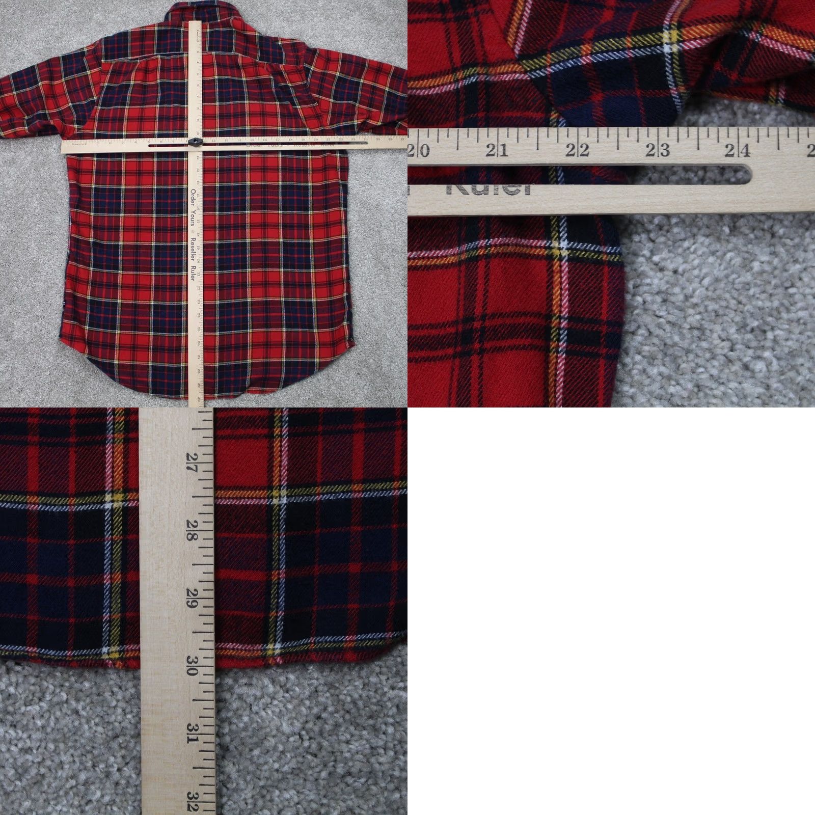 Nautica Nautica Mens Medium Red/Blue Plaid Flannel 100% Cotton Long Sleeve Button Size US M / EU 48-50 / 2 - 8 Thumbnail