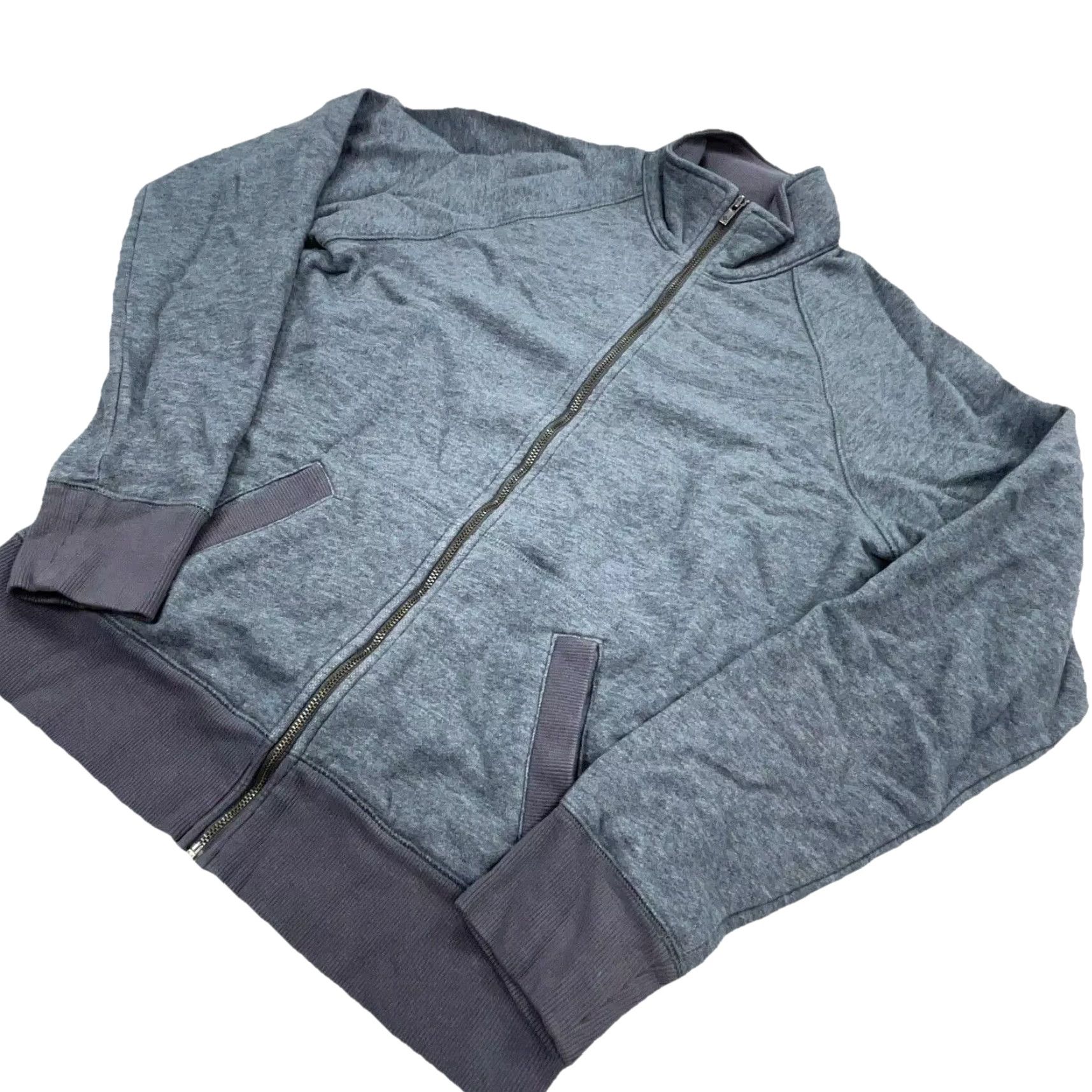 Vintage Columbia Sweatshirt Women Medium Gray Full Zip Fleece Jacket Ladies Knit Casual Activewear Modern Size M / US 6-8 / IT 42-44 - 2 Thumbnail