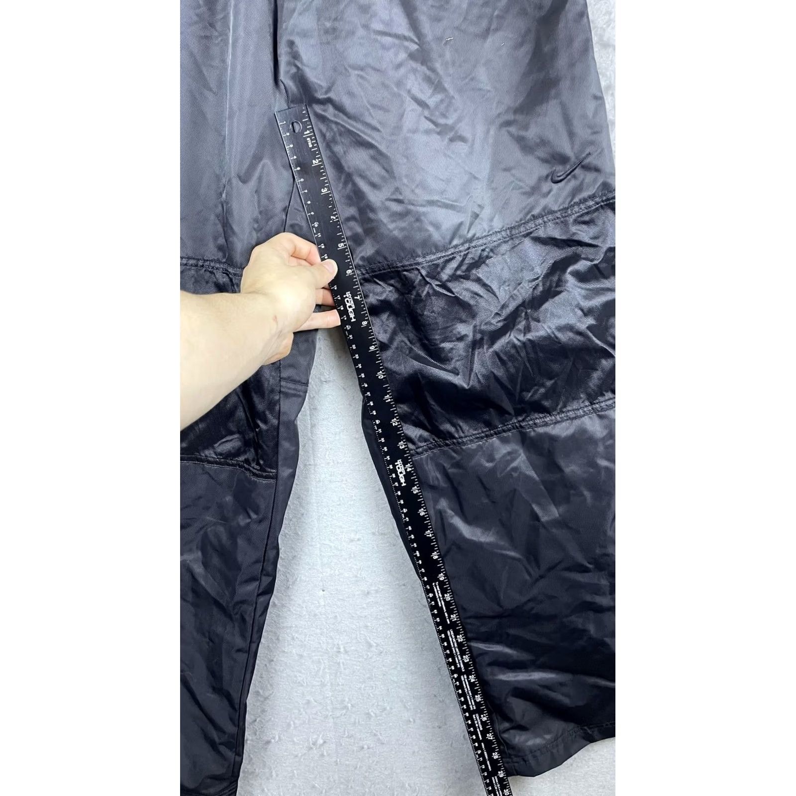 Nike VINTAGE Nike Pants Mens M Black Windbreaker Track Nylon Joggers 90s Size US 31 - 5 Thumbnail