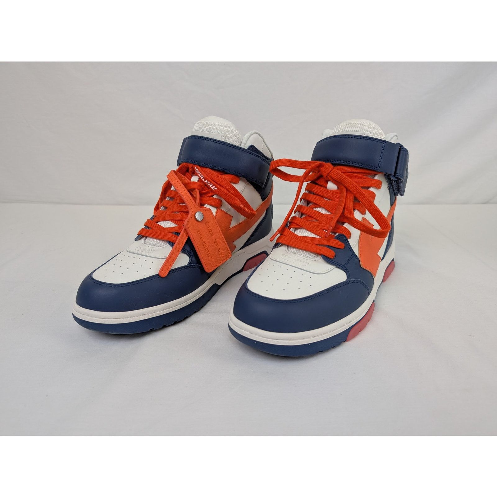 Off-White o1rshd1 Out of office Mid Top Lea Sneakers in Blue Size US 10 / EU 43 - 7 Thumbnail
