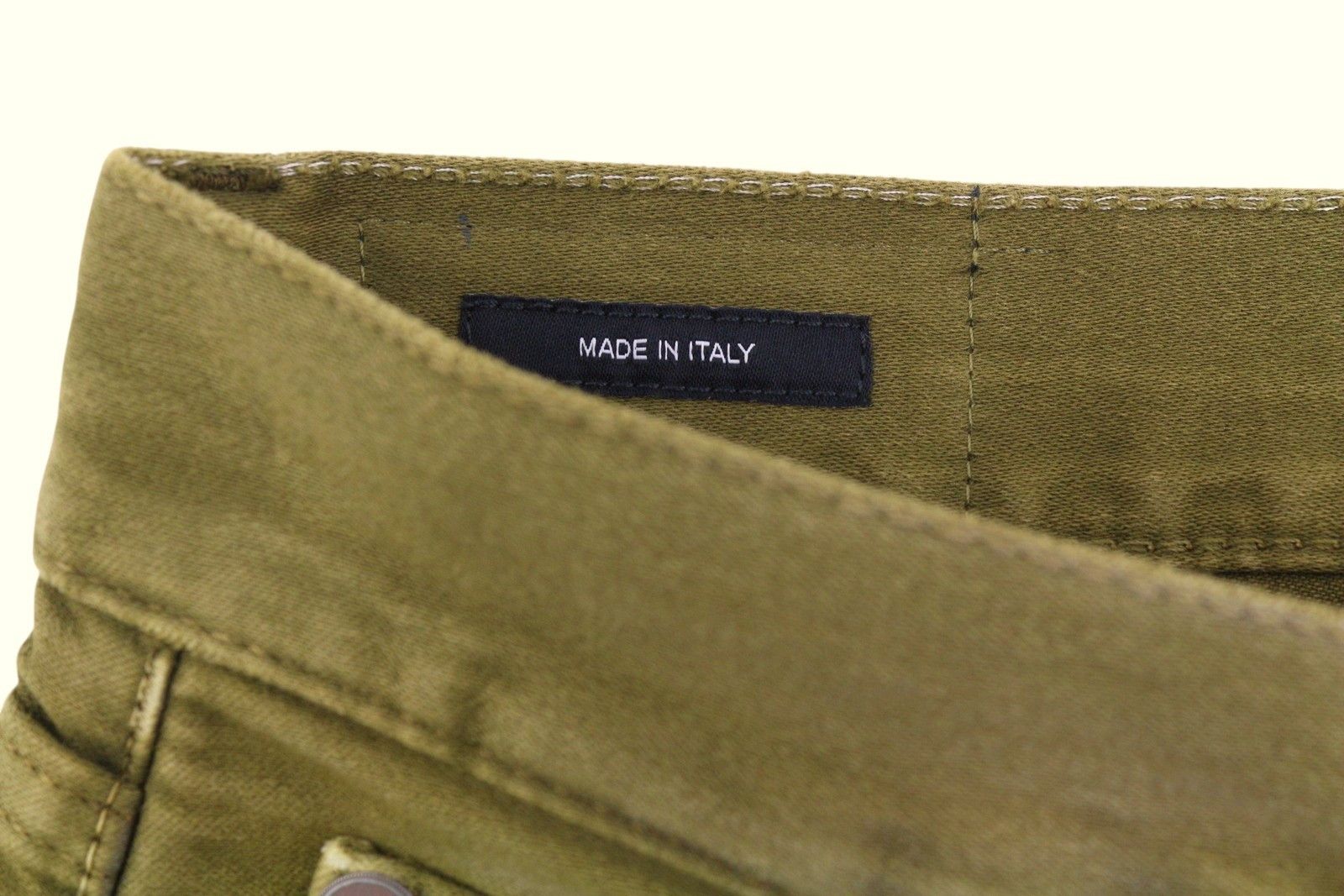 R13 BOYFRIEND 28 Olive Garment Dyed Moleskin Faded FW25 86535 Size 28" / US 6 / IT 42 - 10 Thumbnail
