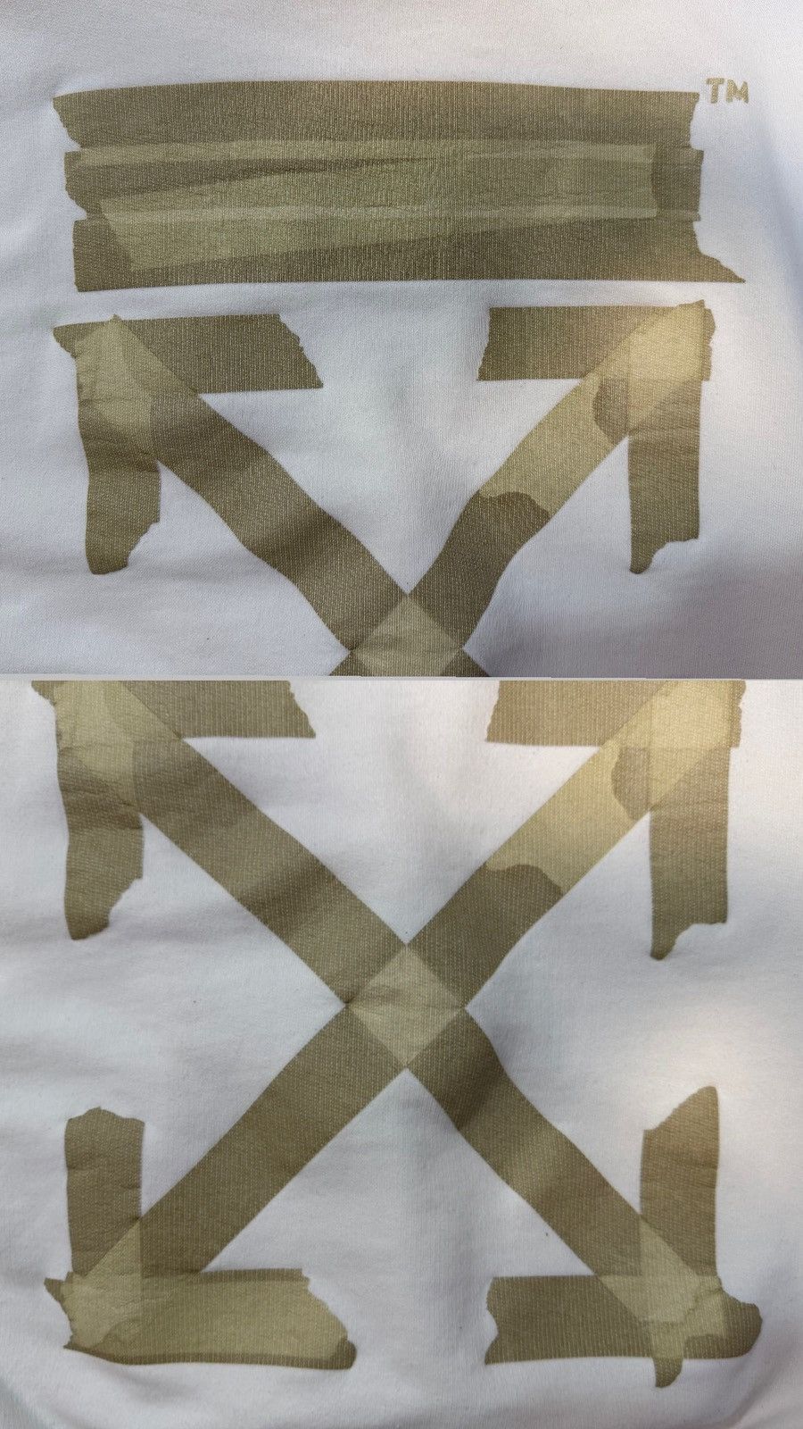 Off-White Off-White Tape Diag Arrows Hoodie White Beige Men S Portugal Size US S / EU 44-46 / 1 - 20 Thumbnail