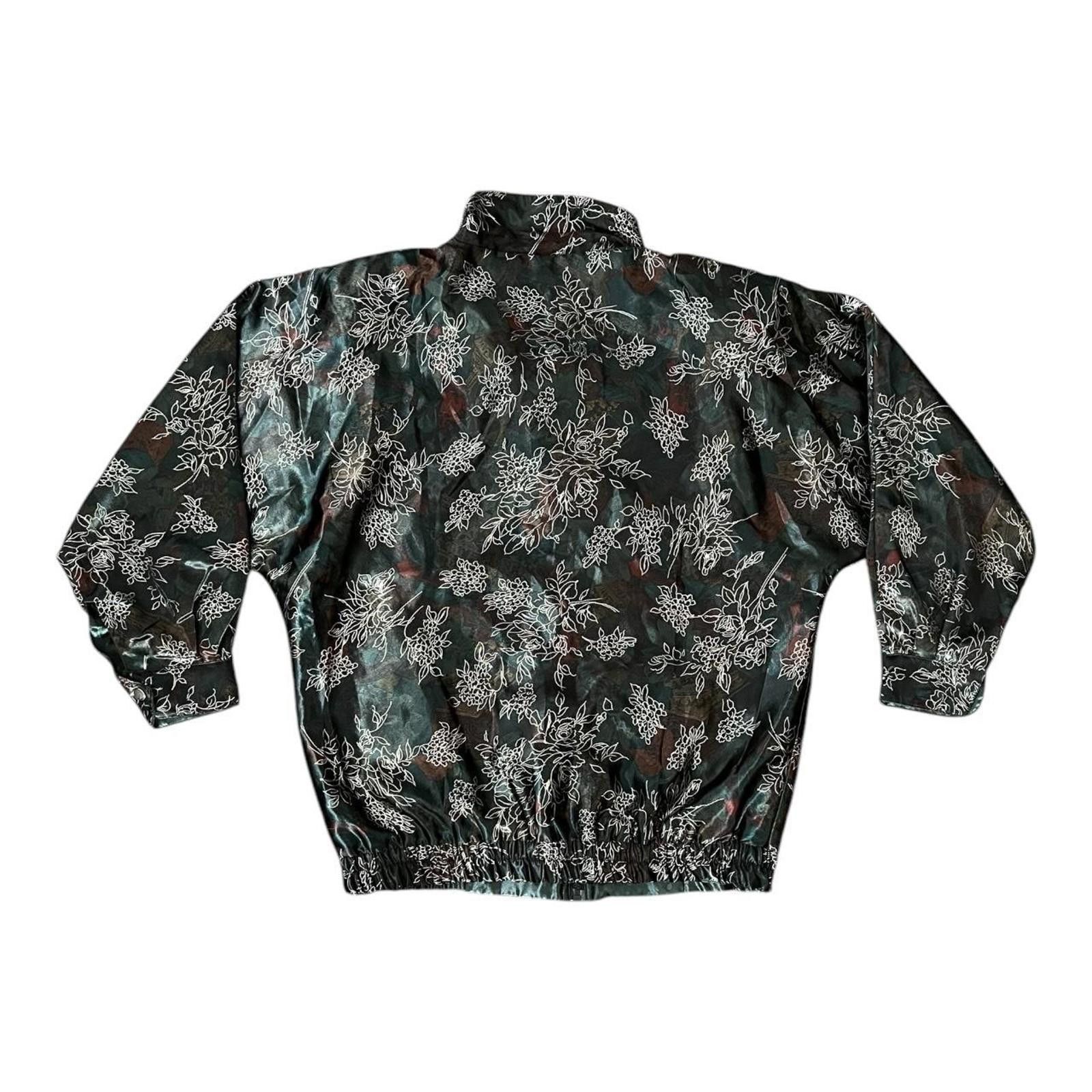 Other Vintage 80s Rafael Floral Reversible Jacket Size M / US 6-8 / IT 42-44 - 2 Thumbnail