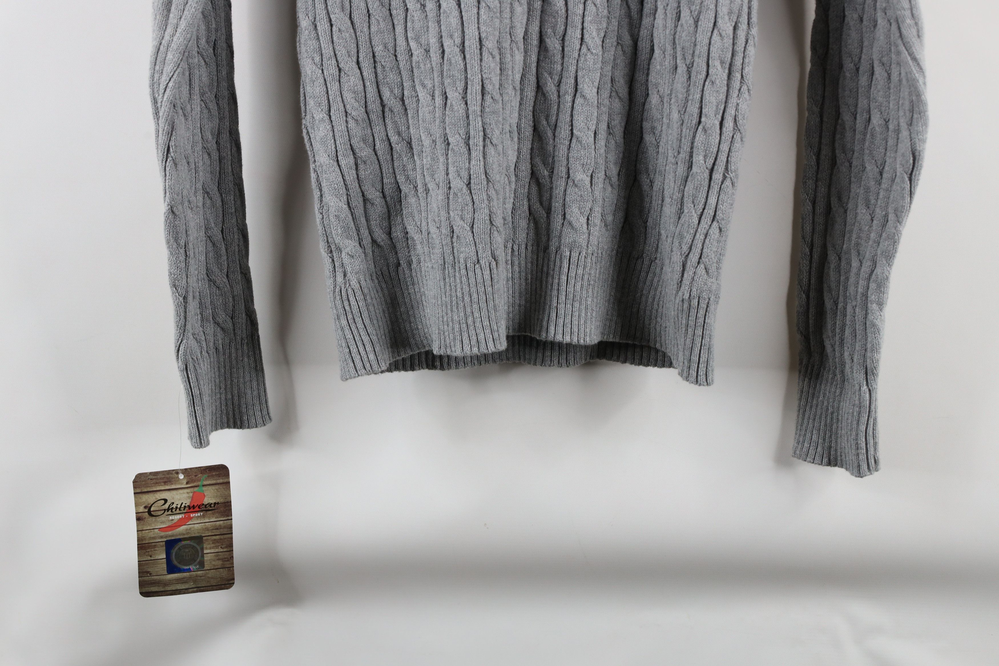 Vintage Deadstock Vintage of Michigan Block M Cable Knit Sweater Size XL / US 12-14 / IT 48-50 - 13 Thumbnail