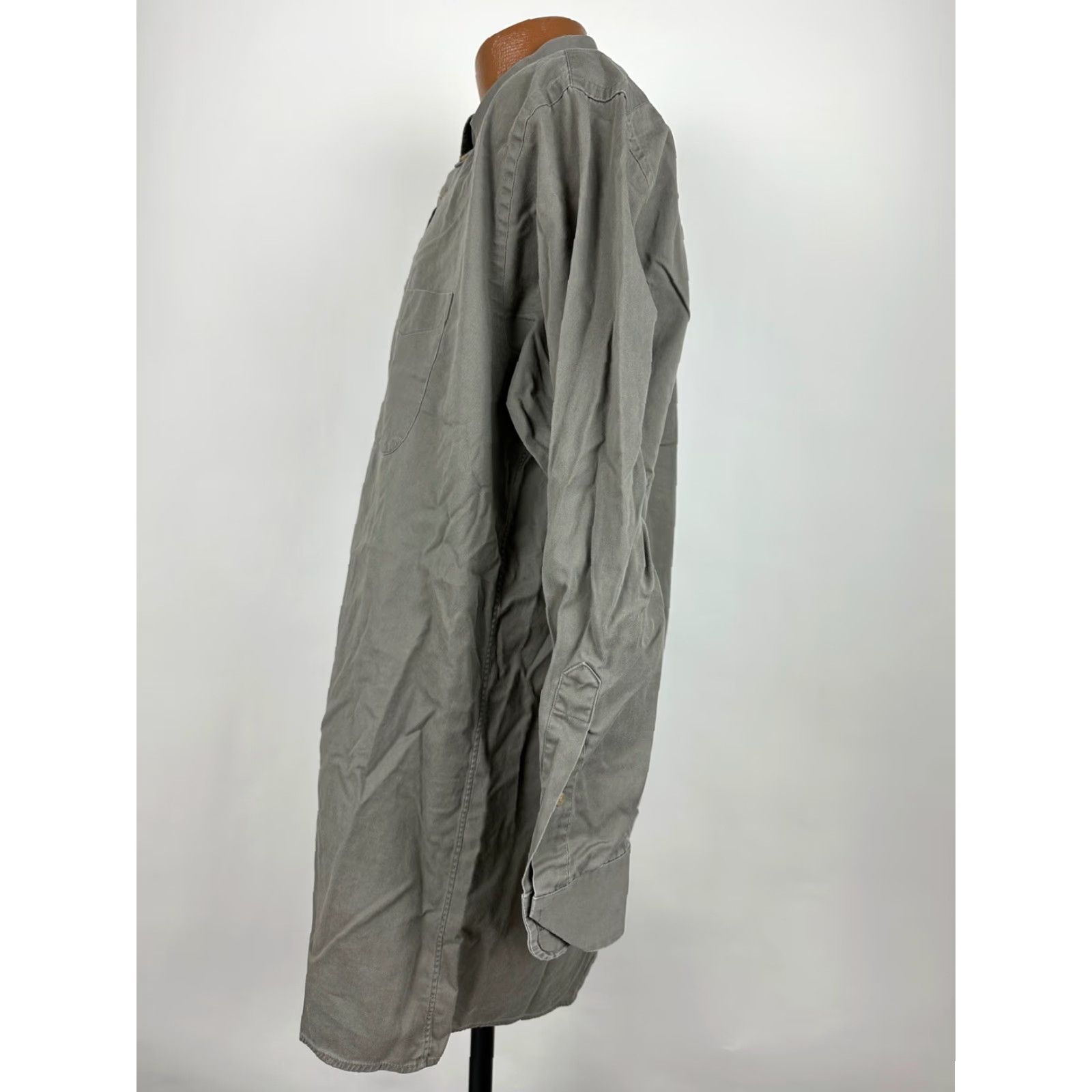 Roundtree & Yorke VINTAGE Roundtree & Yorke Shirt Men Large Beige Cotton Twill Button-Up Collared Long Sleeve Casual 90s Preppy Mens Size US L / EU 52-54 / 3 - 6 Thumbnail