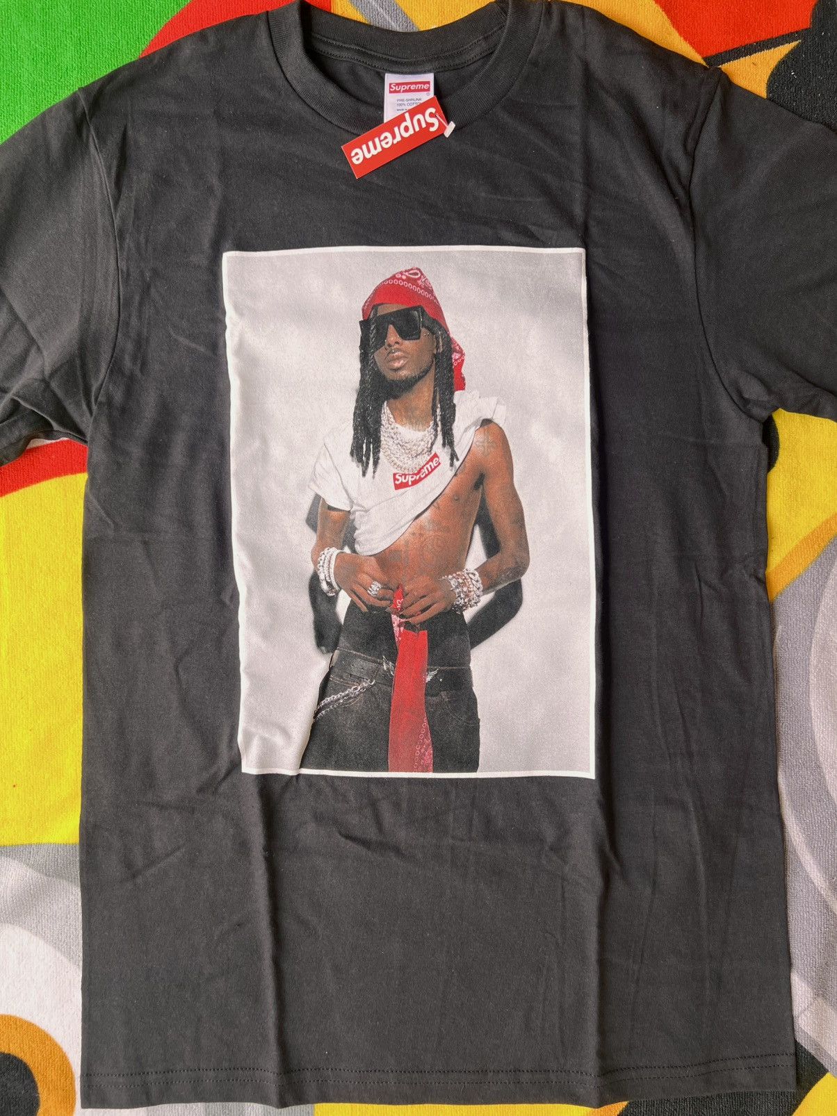 Supreme Playboi Carti Photo Tee black M tshirt rap trap