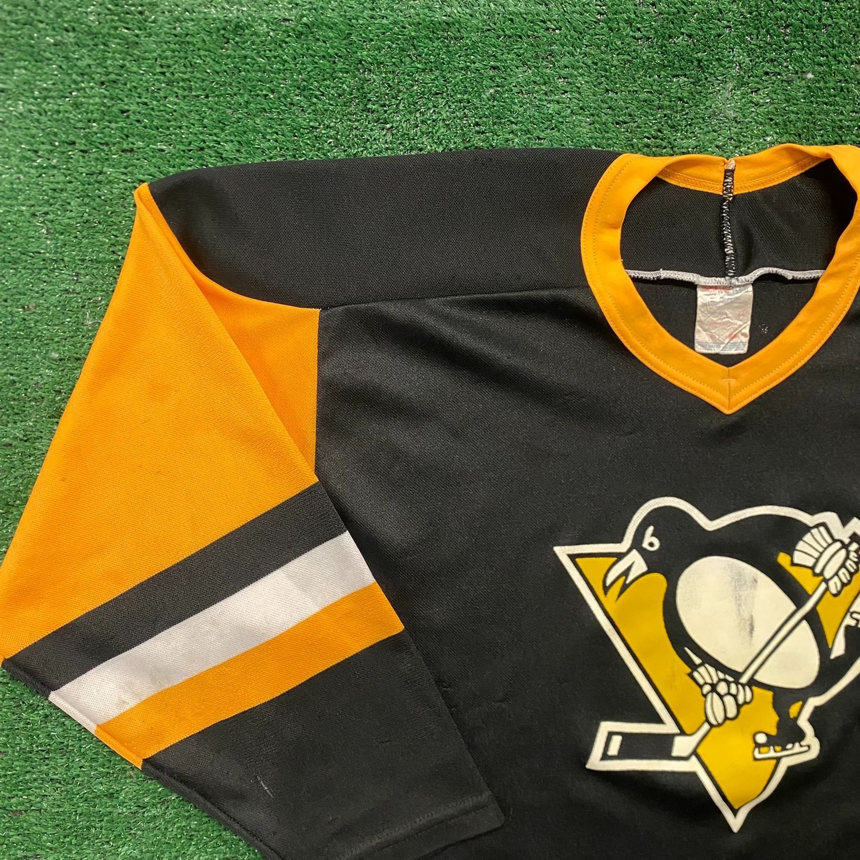 Ccm Vintage 80s Pittsburgh Penguins Jersey NHL Hockey Team Shirt Size US L / EU 52-54 / 3 - 2 Thumbnail