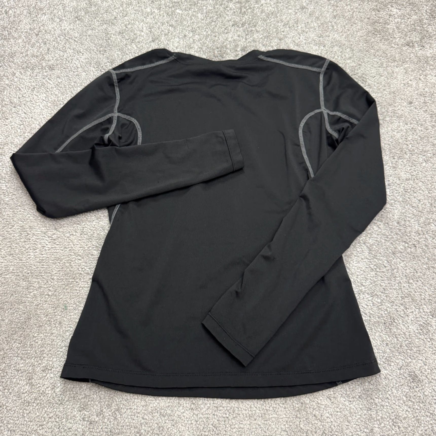 Vintage Unbranded Performance Long Sleeve Athletic Shirt Womens Sz S Black Crewneck Run Size S / US 4 / IT 40 - 2 Thumbnail