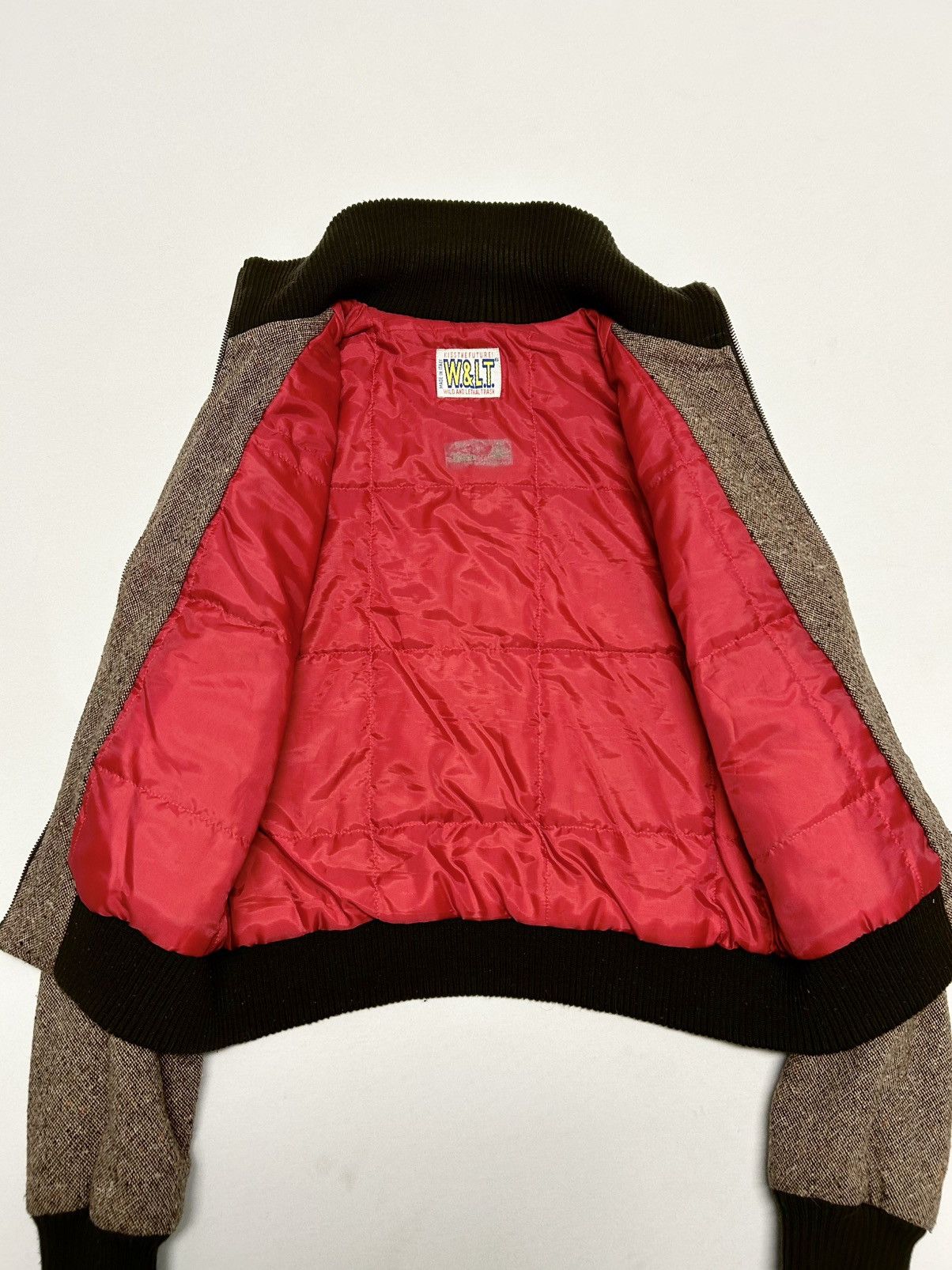 Walter Van Beirendonck AW1998 Down-Filled Tweed Bomber Jacket Size US XS / EU 42 / 0 - 7 Thumbnail