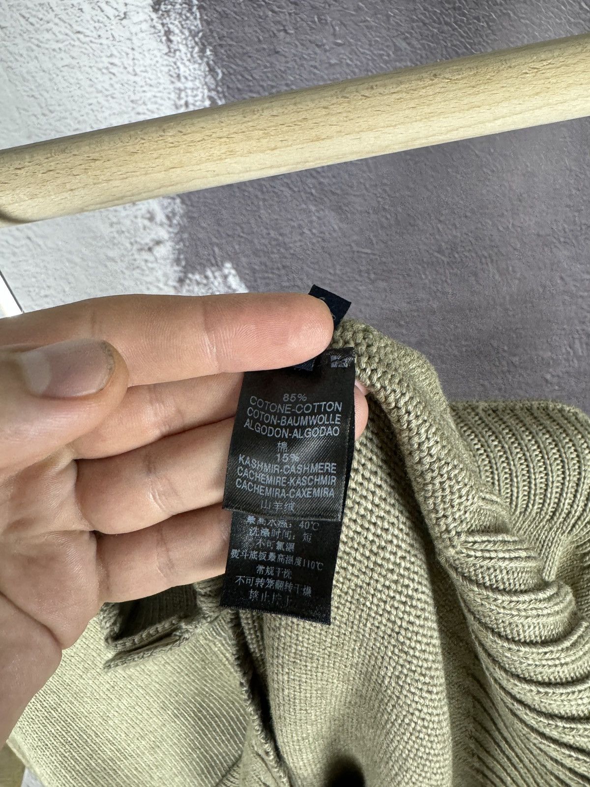 Ermenegildo Zegna Zegna Sport beige cotton cashmere half button down sweater Size US XXL / EU 58 / 5 - 11 Thumbnail