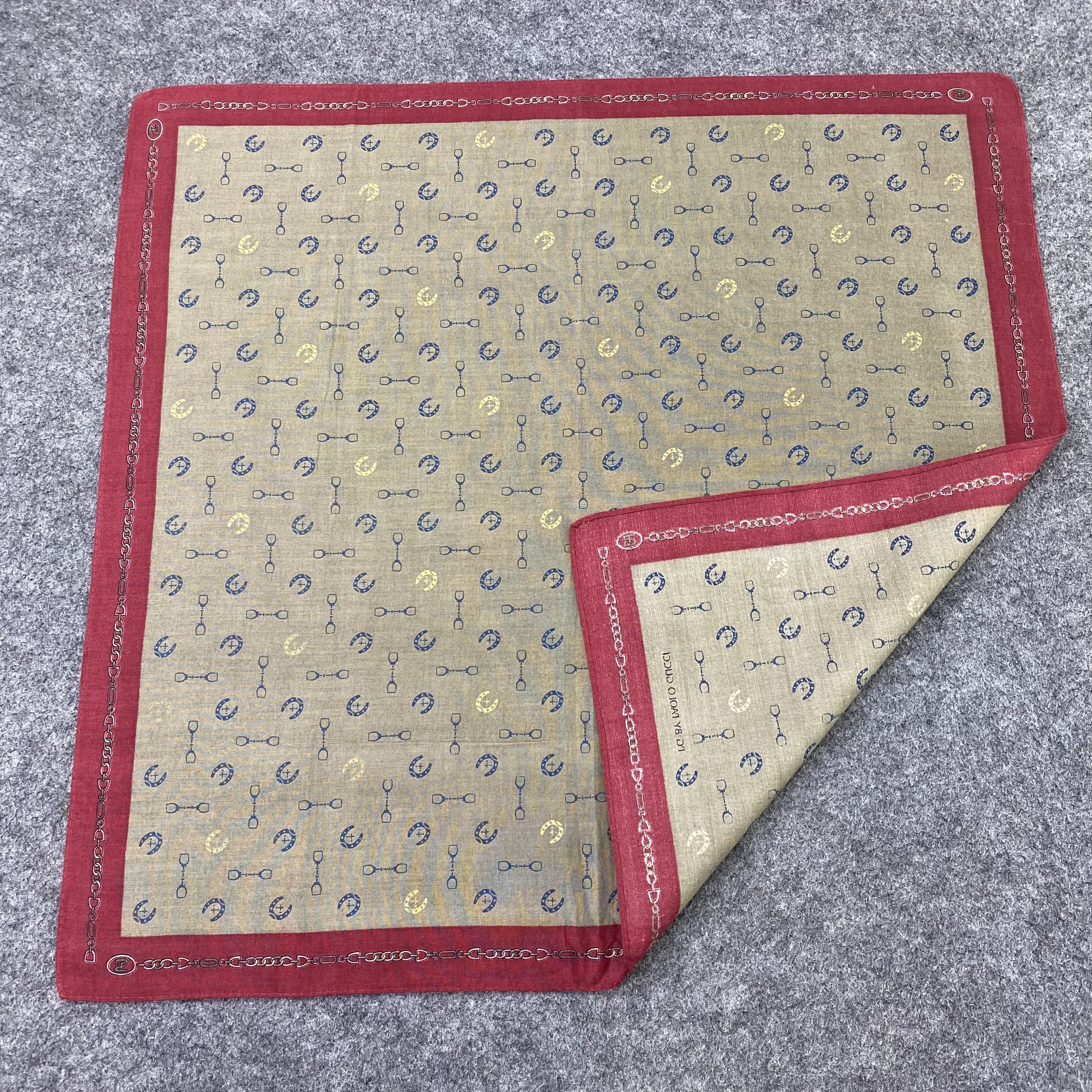 Paolo Gucci Paolo Gucci Handkerchief Neckerchief Bandana-B1706 Size ONE SIZE - 5 Thumbnail