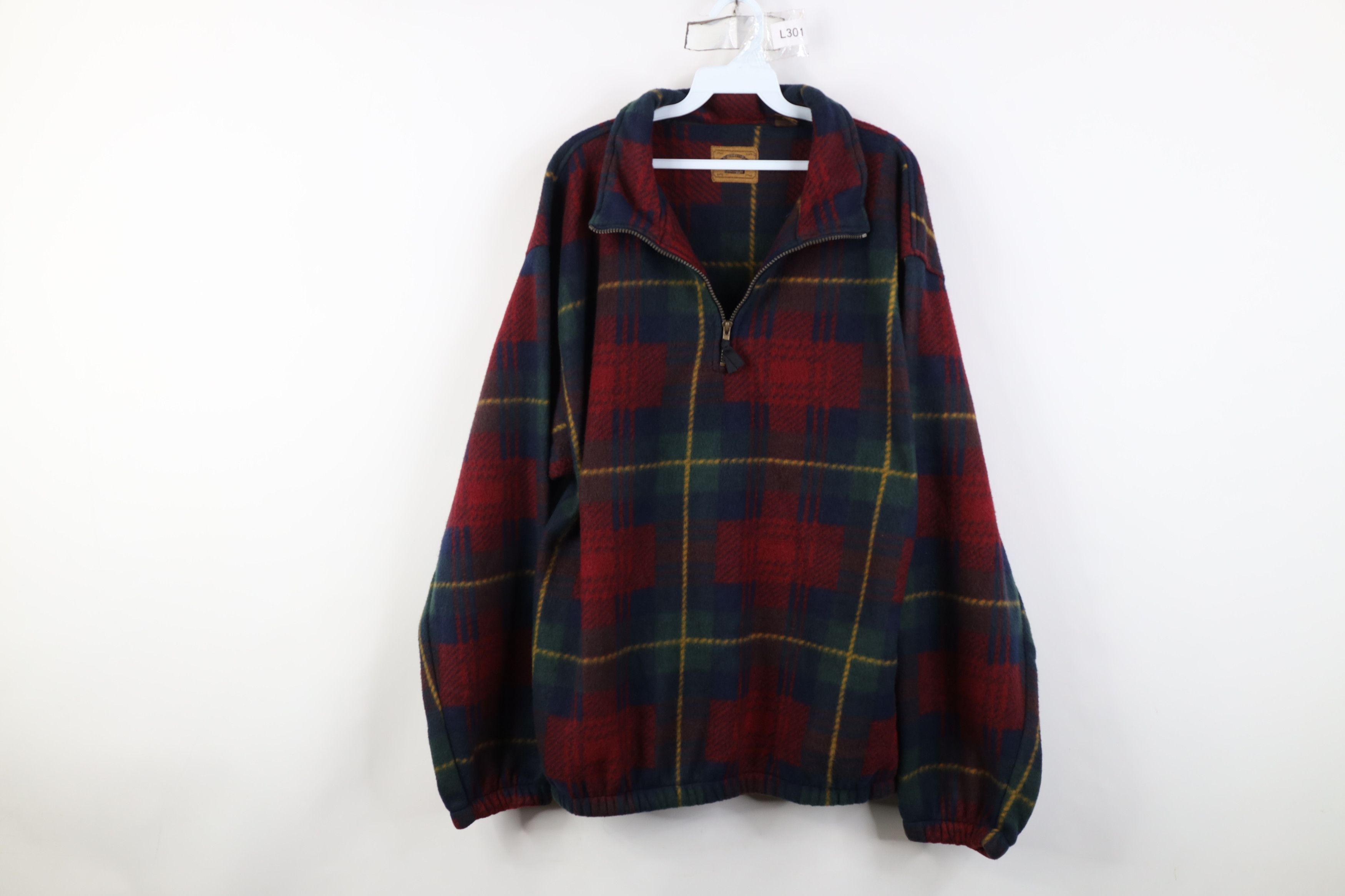 Vintage 90s Streetwear Heavyweight Fleece Half Zip Sweater