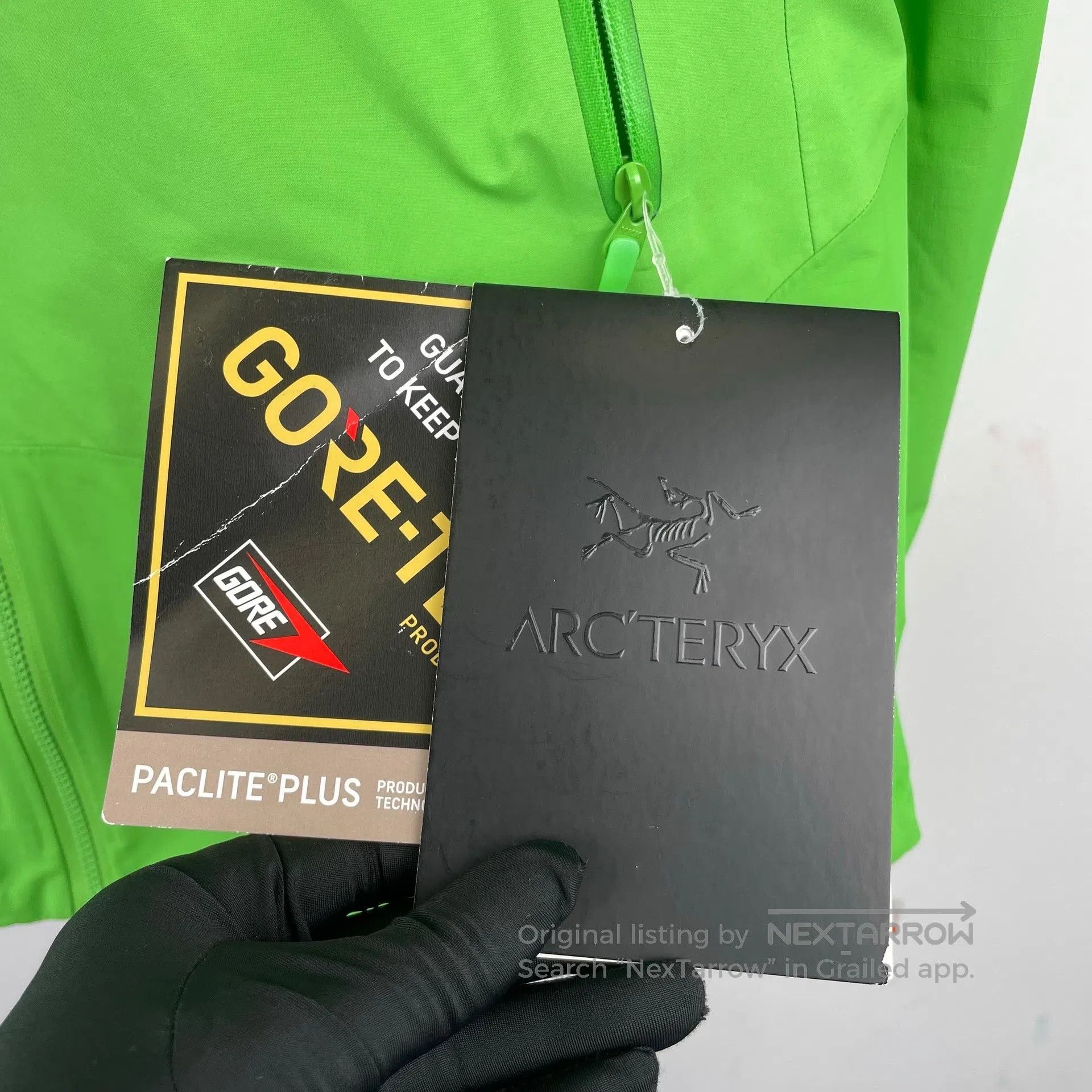 Arc'teryx Arc'teryx Hooded green hard shell jacket| Size US L / EU 52-54 / 3 - 5 Thumbnail