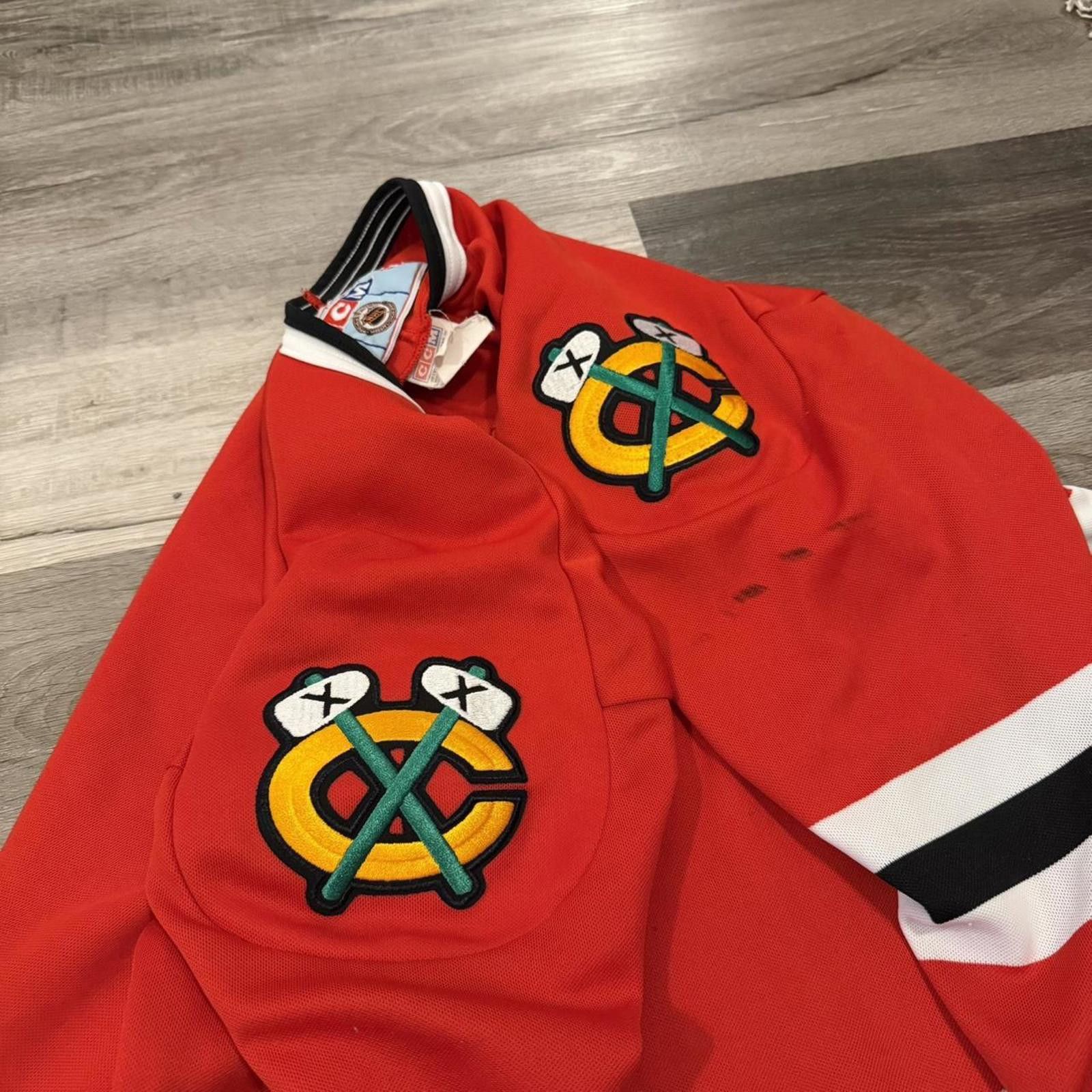 Ccm vintage chicago blackhawks CCM jersey 90s XL Size US XL / EU 56 / 4 - 3 Thumbnail