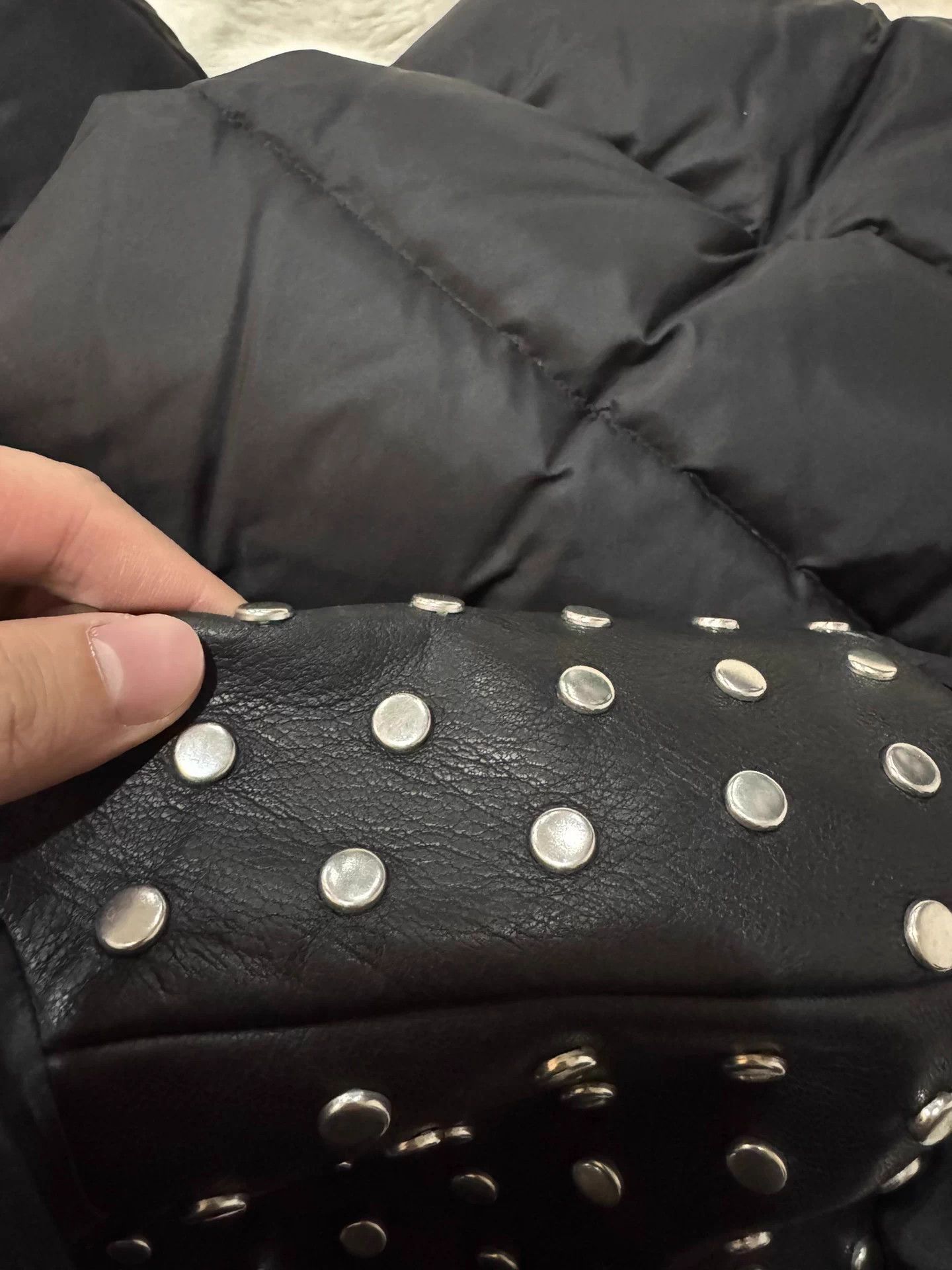 Saint Laurent Paris SLP 14 Studded Sheepskin Down Coat 48 New With Tags Size US M / EU 48-50 / 2 - 9 Thumbnail