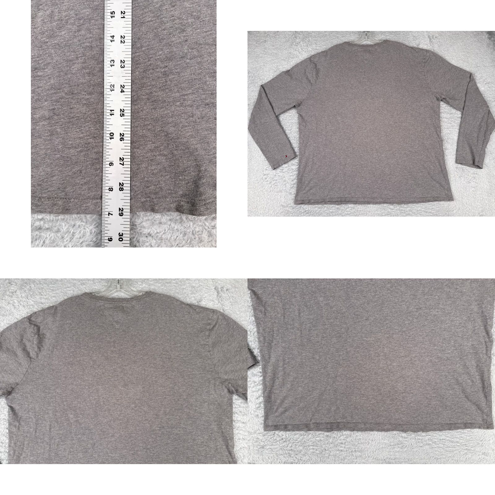 Tommy Hilfiger Tommy Hilfiger Shirt Adult 2XL XXL Gray Long Sleeve Crew Neck Cotton 1985 NYC Size US XXL / EU 58 / 5 - 9 Thumbnail