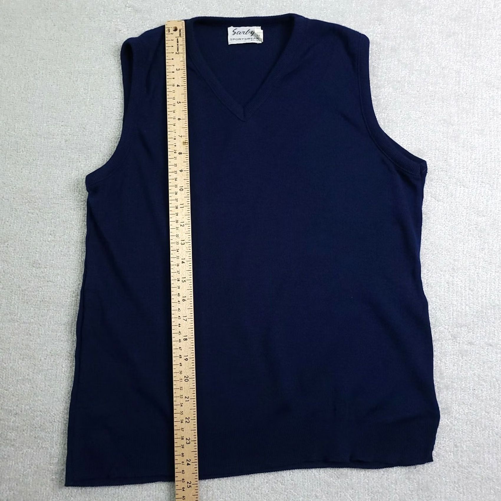 Vintage VINTAGE Sarby Sportswear Sweater Vest Mens XL Blue USA Rockabilly Orlon Size US XL / EU 56 / 4 - 6 Thumbnail