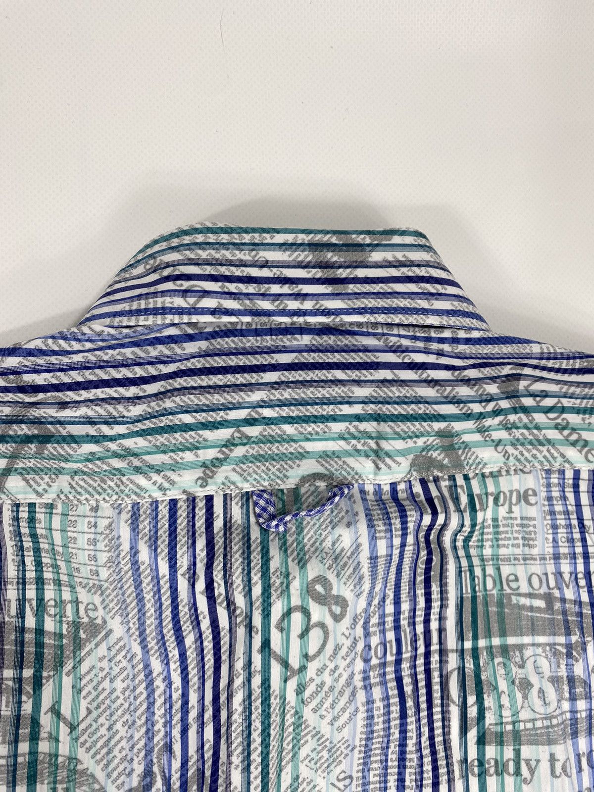 Desigual 🔥LASTDROP🔥 Newspaper Gazette Galliano Style Striped Shirt Size US S / EU 44-46 / 1 - 16 Thumbnail