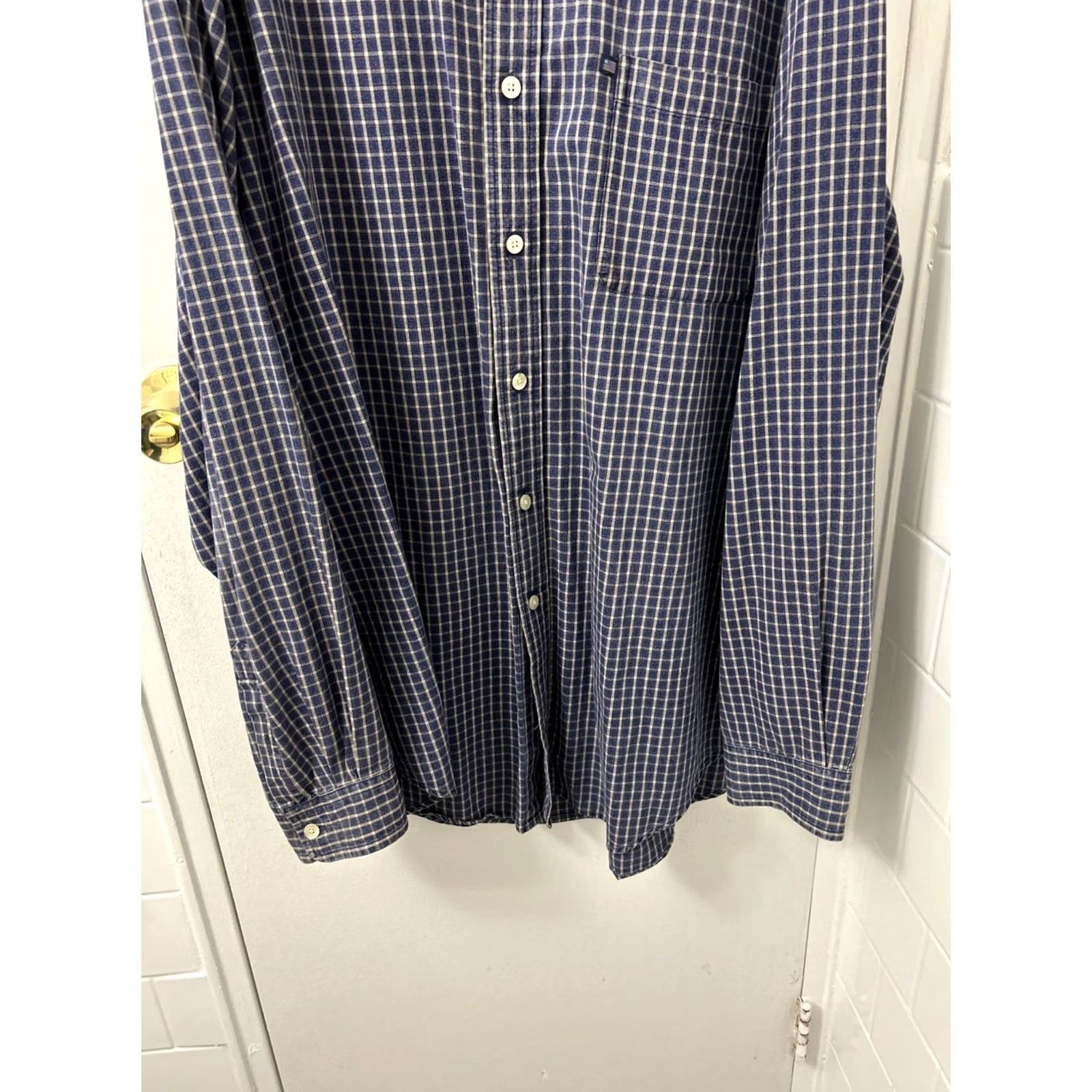Polo Ralph Lauren Ralph Lauren Polo Jeans Co Shirt Mens XL Blue White USA Plaid Button Down L/S Size US XL / EU 56 / 4 - 3 Thumbnail
