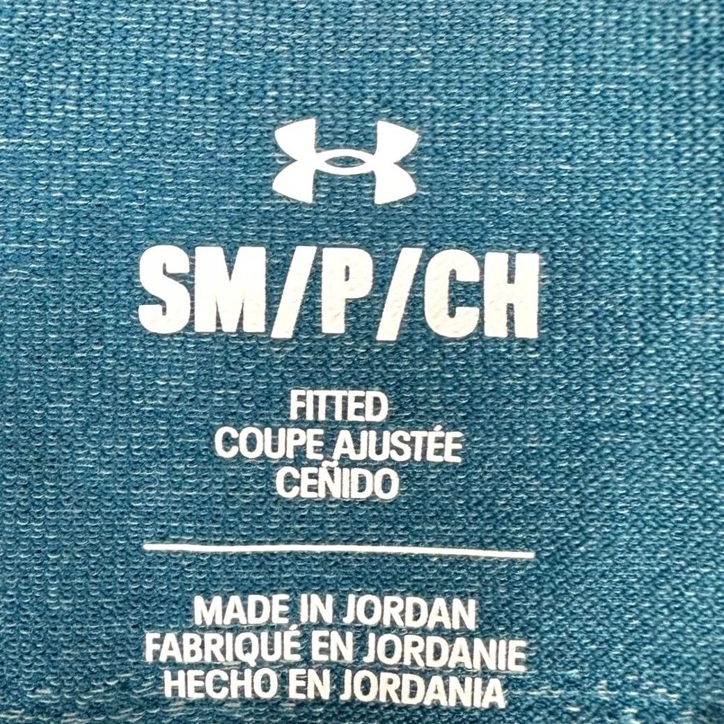 Under Armour Under Armour T-Shirt Mens Small Blue Nylon Blend Seamless Wave Short Sleeve Crew Neck Fitted NEW Size US S / EU 44-46 / 1 - 5 Thumbnail