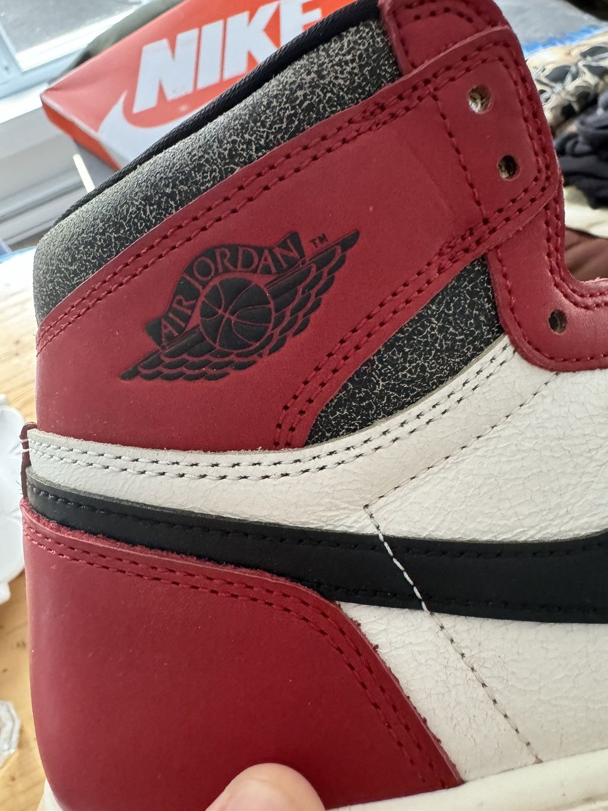 Jordan Brand × Nike × Vintage Jordan 1 Retro High OG Chicago Lost and Found Size US 8.5 / EU 41-42 - 3 Thumbnail