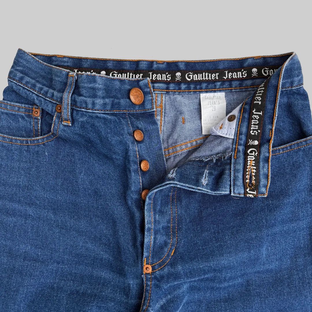 Jean Paul Gaultier Jean-Paul Gaultier Jean’s 1990 Vintage Designer W27 Denim Size 27" / US 4 / IT 40 - 3 Thumbnail