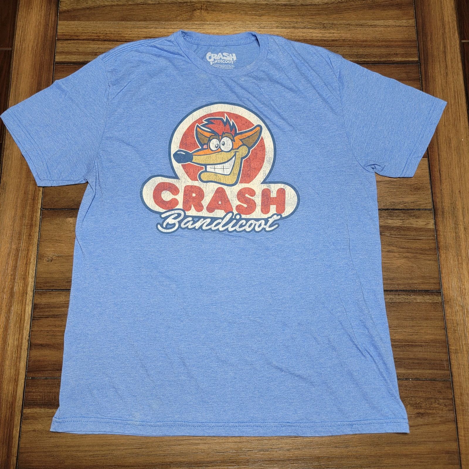 Other Crash Bandicoot Blue Unisex Tee - Size Large Size US L / EU 52-54 / 3 - 1 Thumbnail