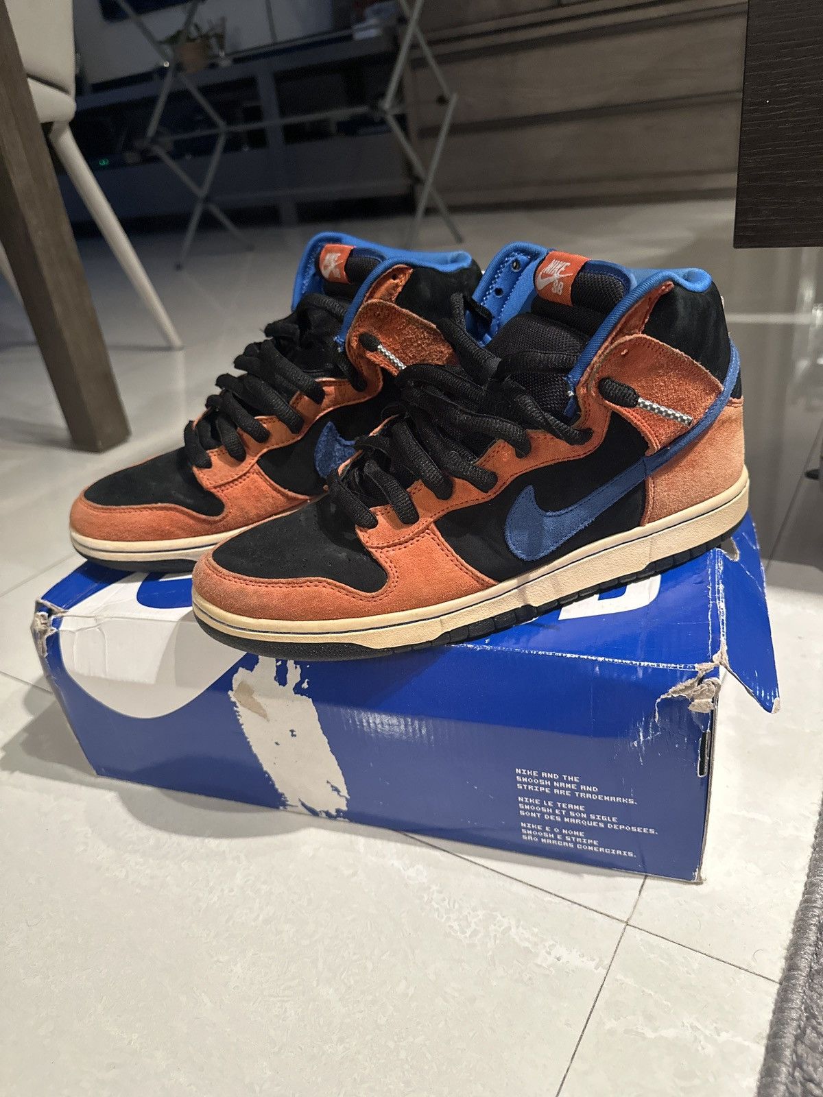 Nike SB Nike SB Dunk High Mets Knicks Size US 10 / EU 43 - 1 Thumbnail
