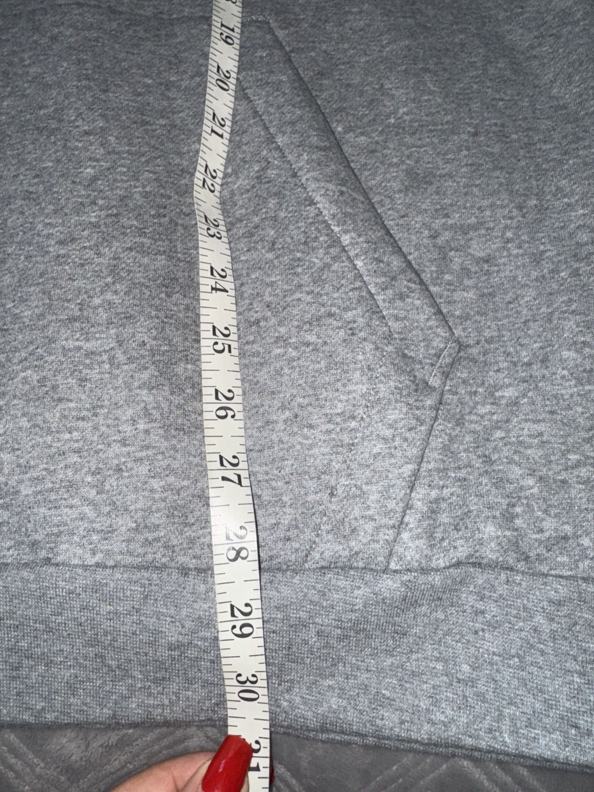 Nike Mens Nike Air Jordan Fleece Logo Hoodie size L Grey Heather Size US L / EU 52-54 / 3 - 6 Thumbnail