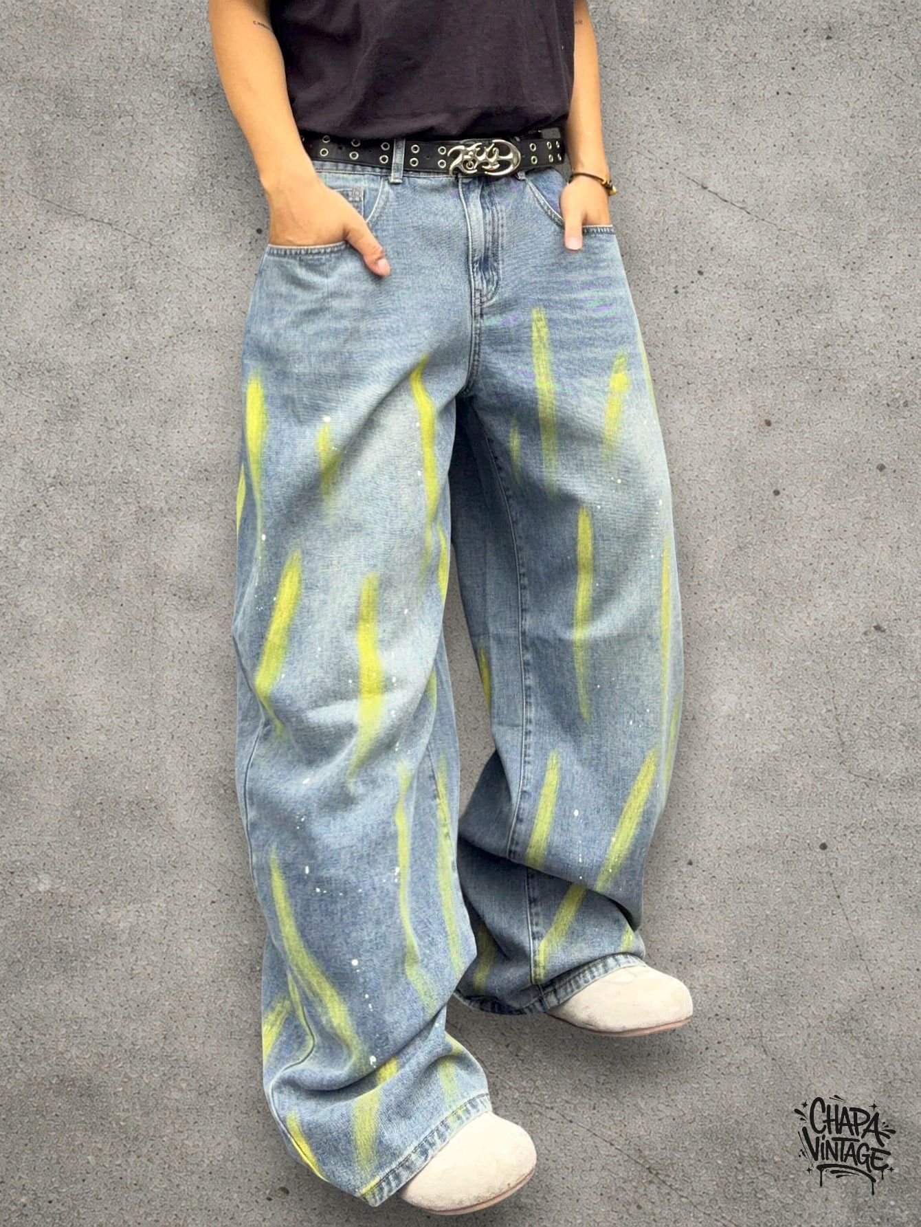 Japanese Brand Paint splatter jeans Size US 32 / EU 48 - 1 Thumbnail