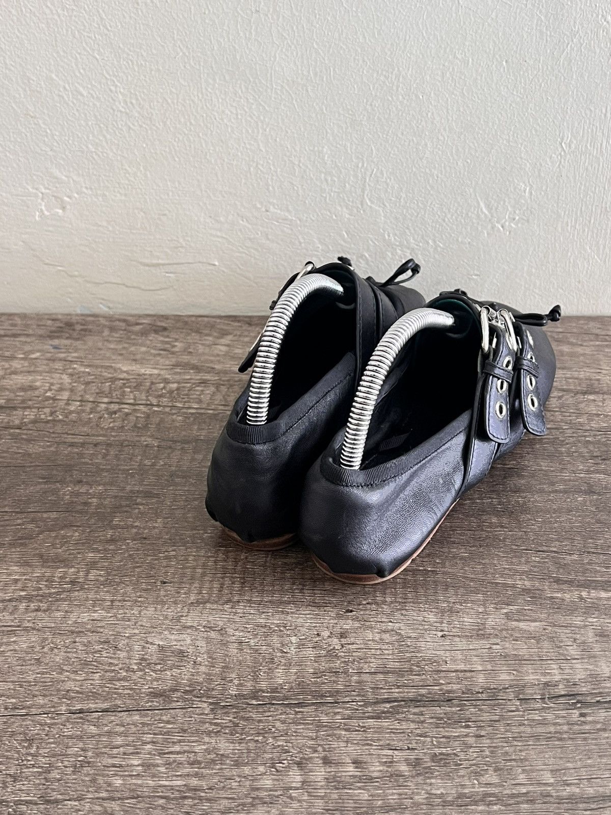 Miu Miu Buckle Lamb Leather Ballets Size US 6 / IT 36 - 10 Thumbnail