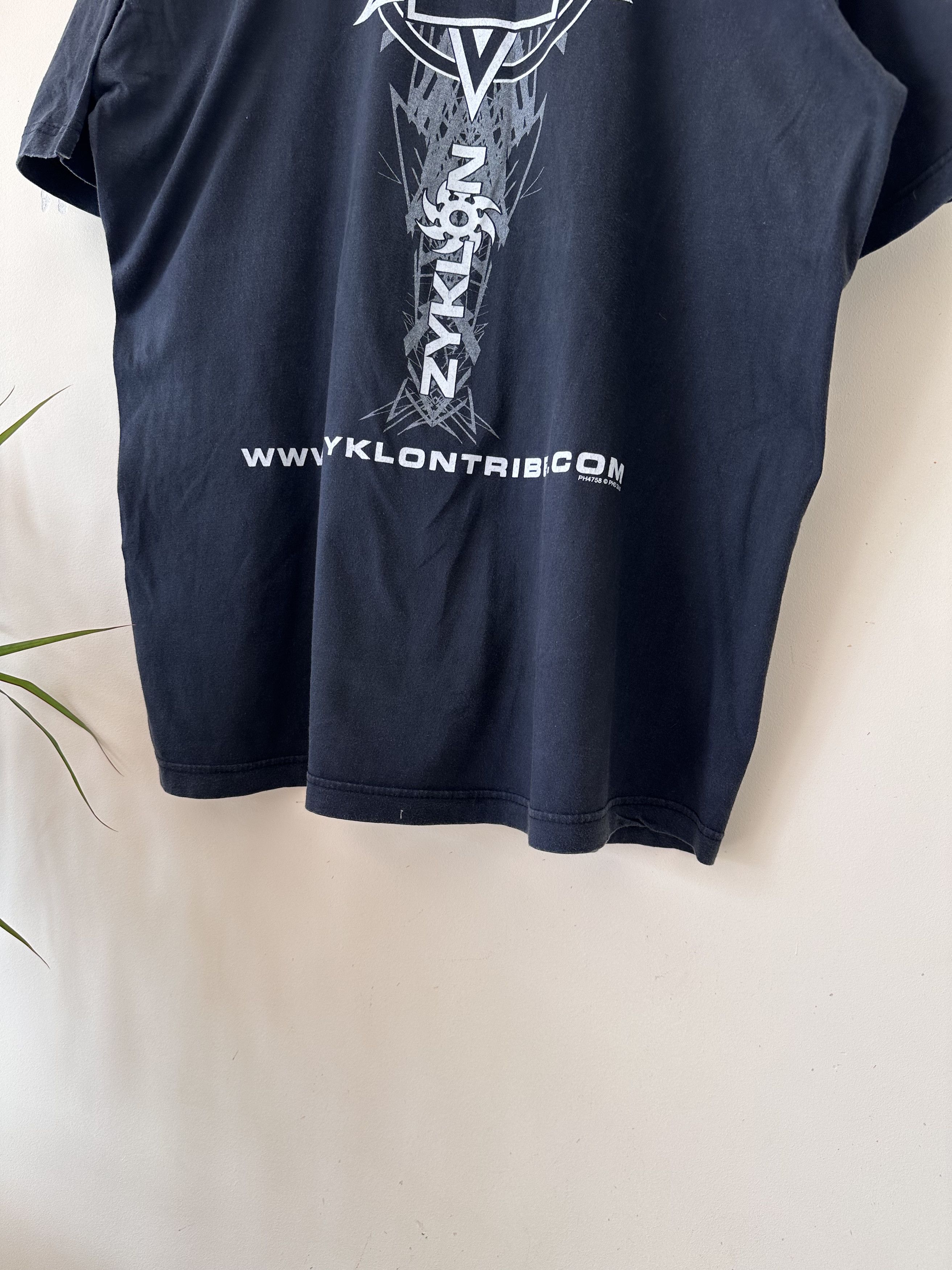 Band Tees × Vintage Vintage Zyklon Tribe Aeon rock metal punk tee Size US L / EU 52-54 / 3 - 3 Thumbnail