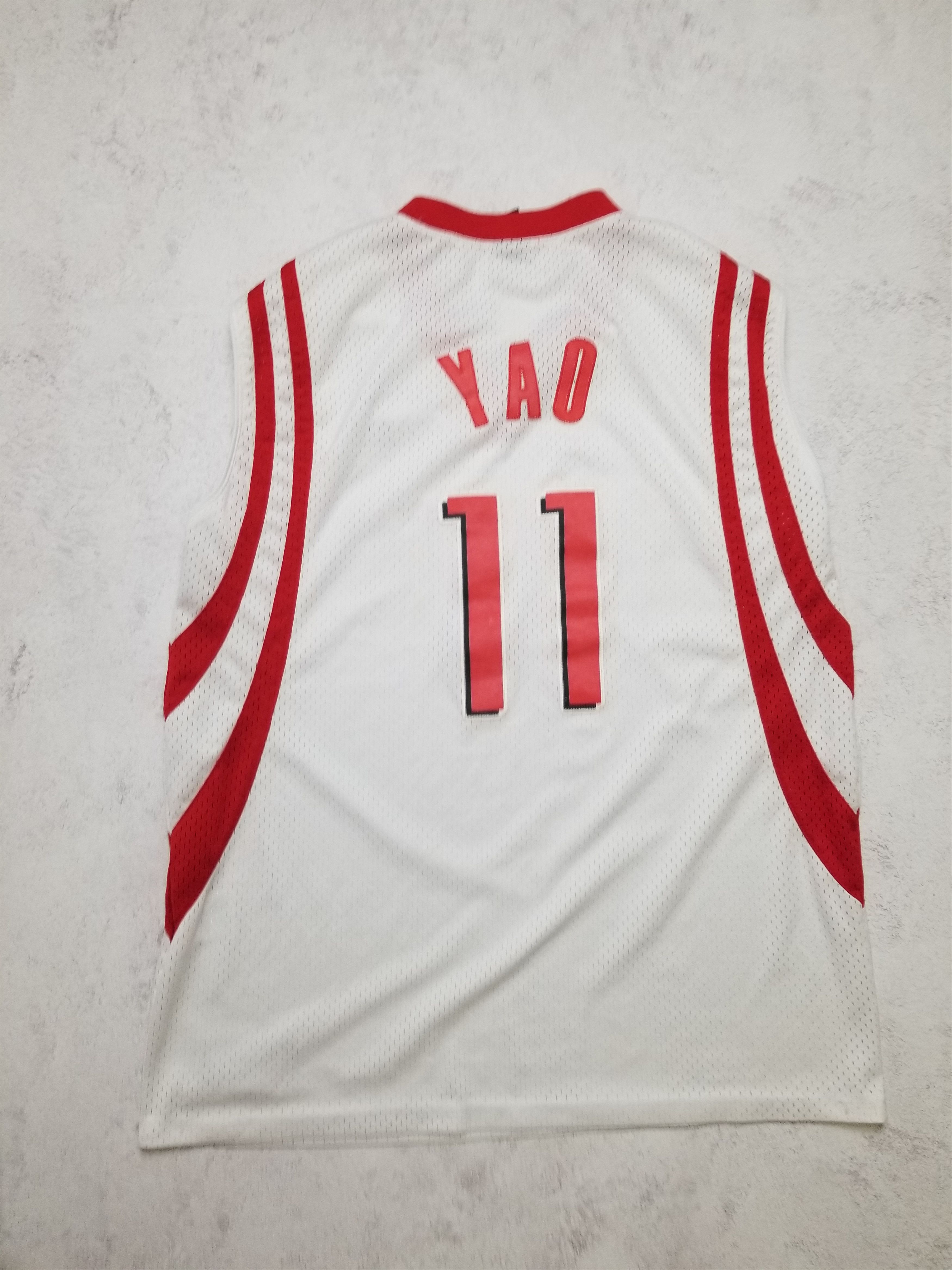 Nike Vintage Houston Rockets Yao Ming 11 White Swingman Jersey Size US XL / EU 56 / 4 - 2 Thumbnail