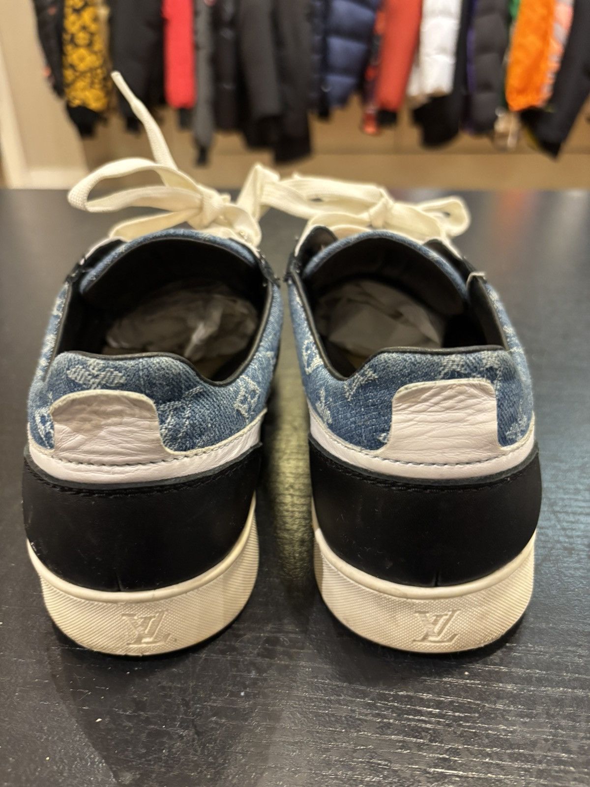 Louis Vuitton Louis Vuitton Rennes Denim Monogram Sneakers Size US 9 / EU 42 - 3 Thumbnail