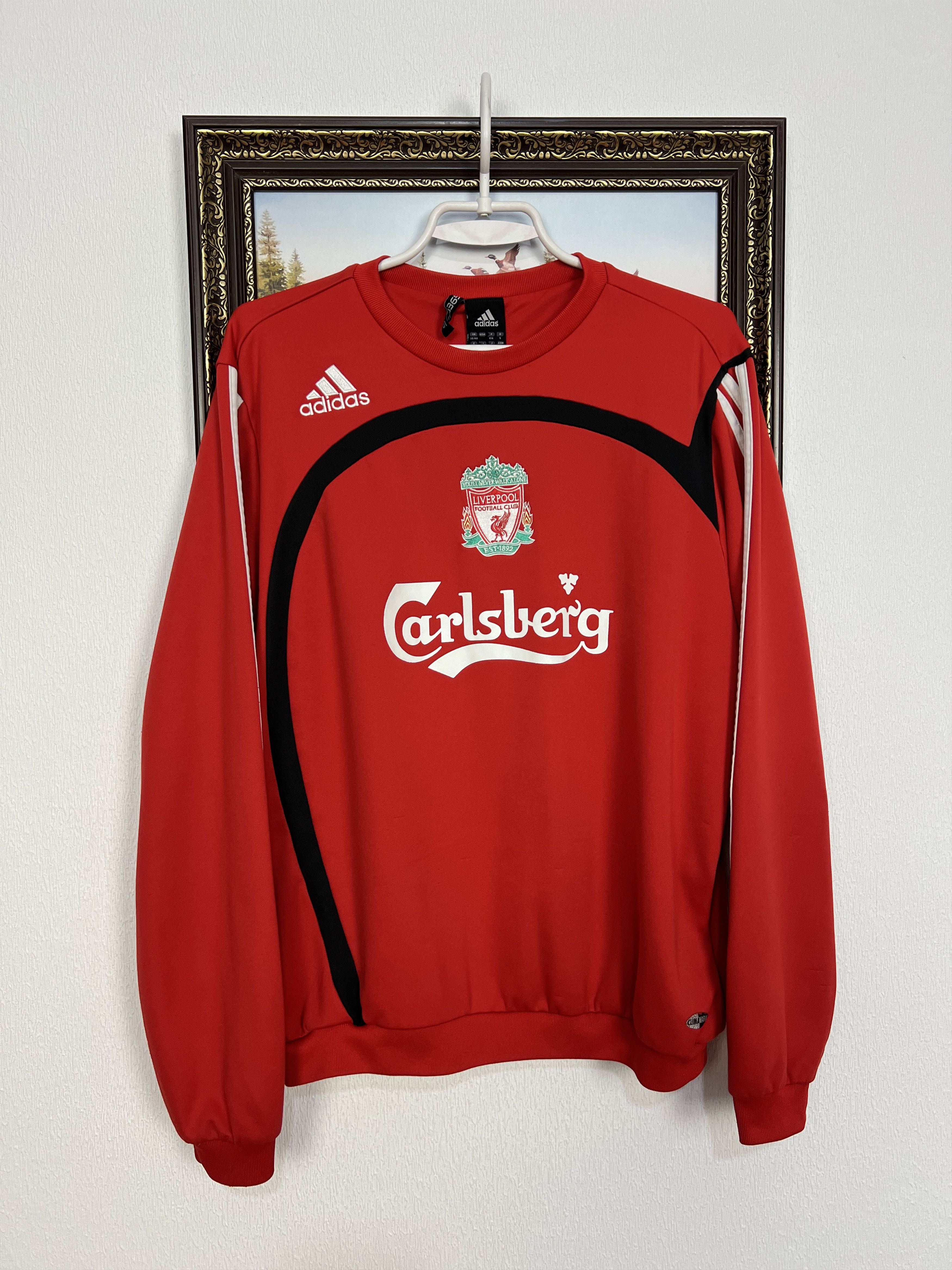 Adidas Liverpool Football Sweatshirt Track Top Crewneck Rare Size US M / EU 48-50 / 2 - 1 Thumbnail