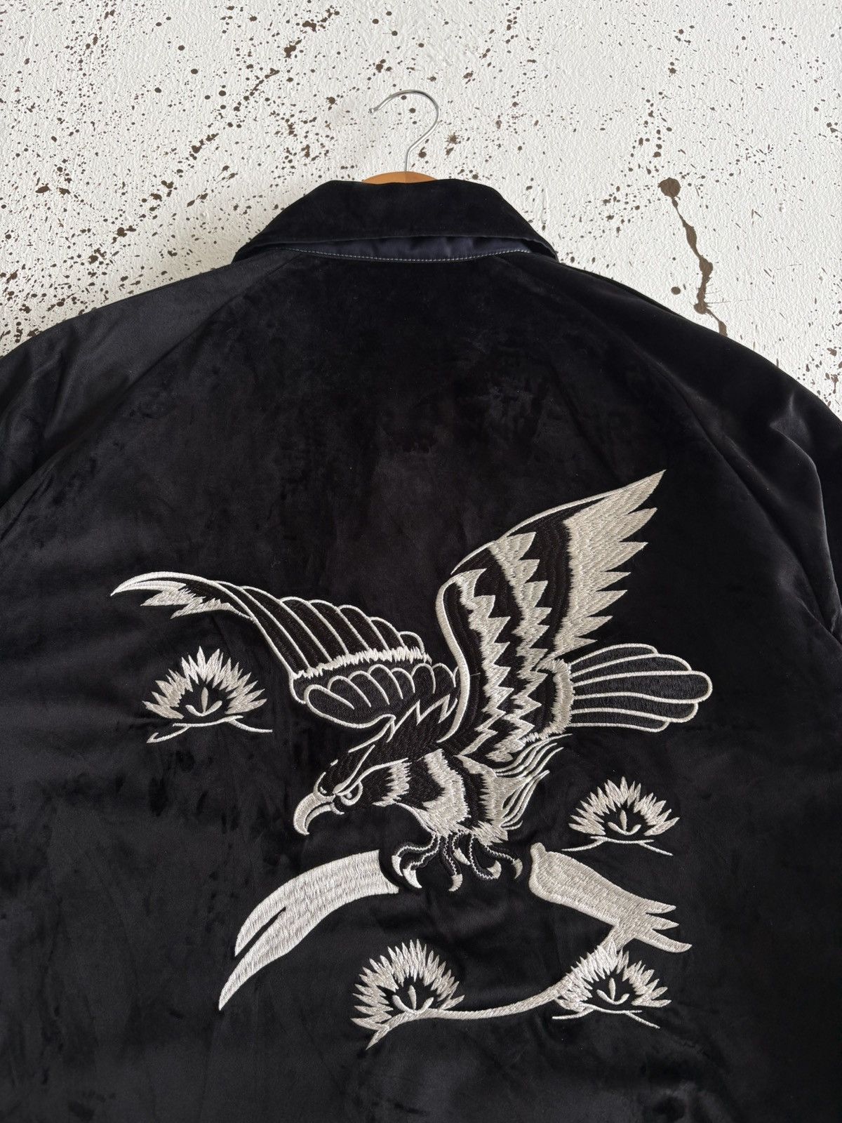Levi's Levi's Reversible Light Velor Big Eagle Sukajan Coach Jacket Size US M / EU 48-50 / 2 - 2 Thumbnail
