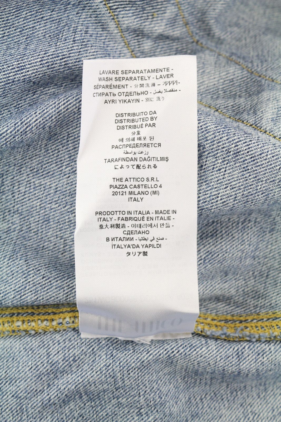The Attico 38 Blue Faded Denim Bomber Hooded Oversized 86574 Size M / US 6-8 / IT 42-44 - 8 Thumbnail