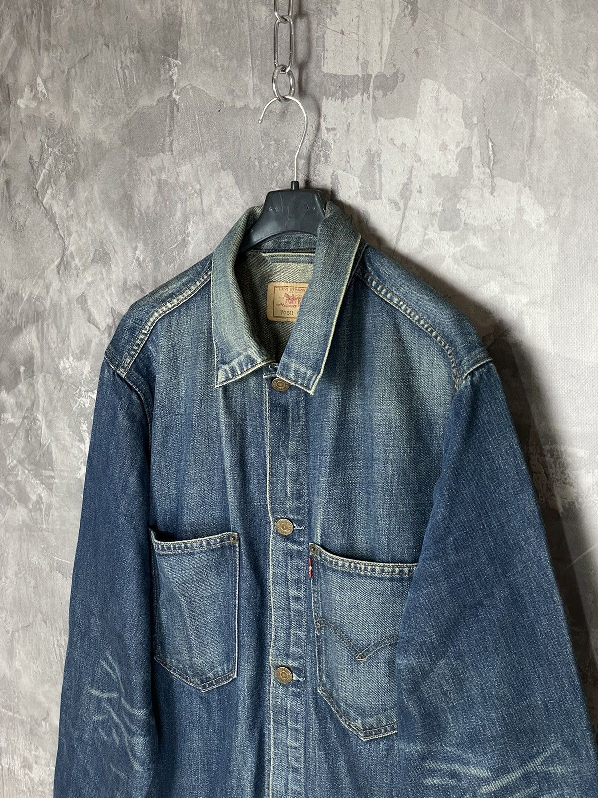 Levi's CRAZY VINTAGE LEVIS DENIM Y2K 90s STREETWEAR JACKET Size US L / EU 52-54 / 3 - 7 Thumbnail