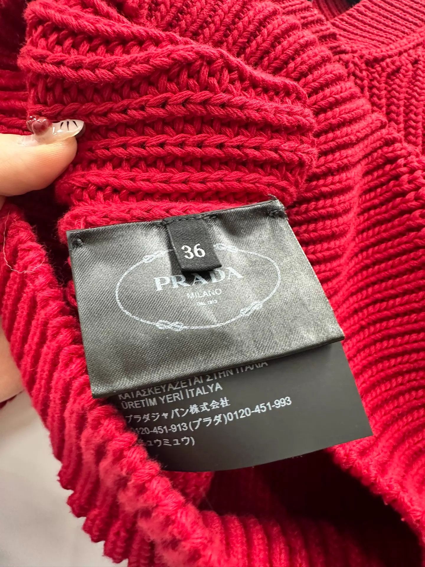 Prada Prada Knit Sweater Size 36 (43/86/41) Size XS / US 0-2 / IT 36-38 - 3 Thumbnail
