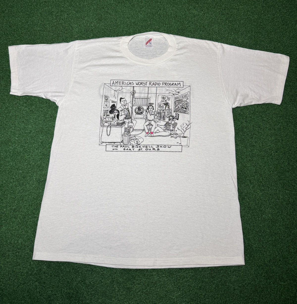 Vintage 90s America’s Worst Radio Station Paul Bicknell XL T Shirt Size US XL / EU 56 / 4 - 1 Thumbnail