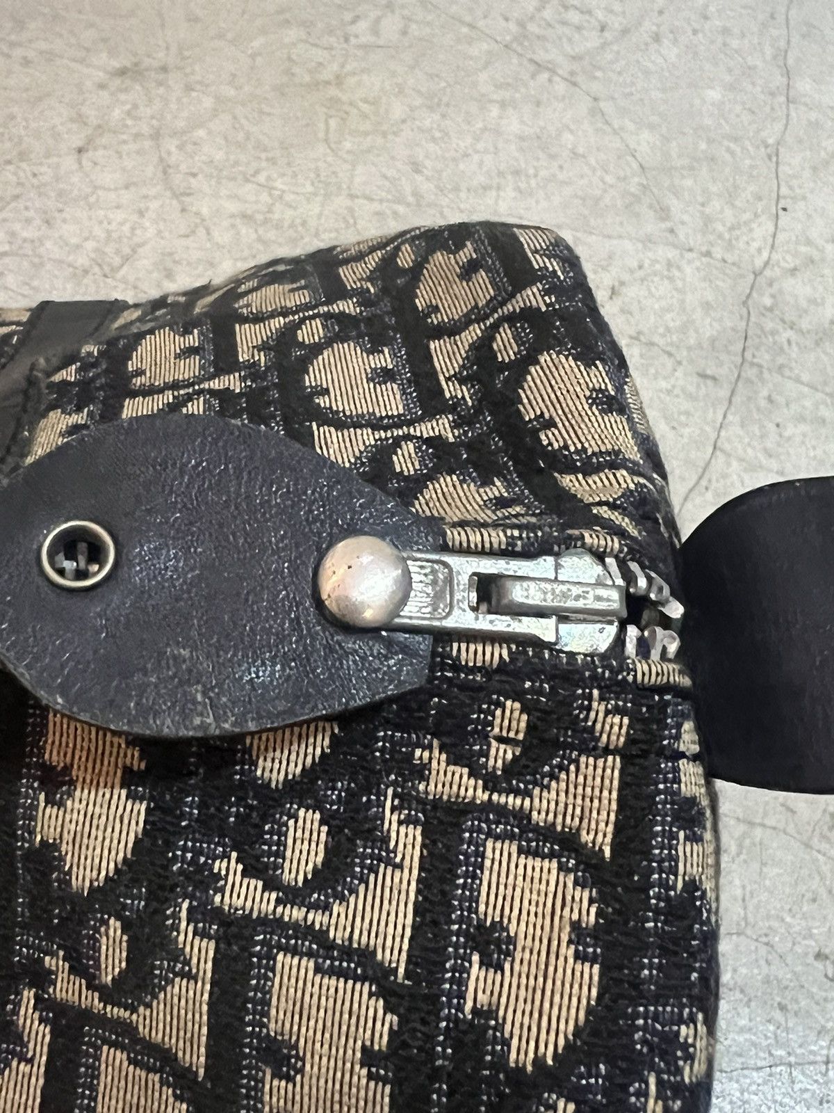 Dior × Vintage Vintage Pre-owned 1970s Oblique Boston Dior Trotter Bag Size ONE SIZE - 5 Thumbnail
