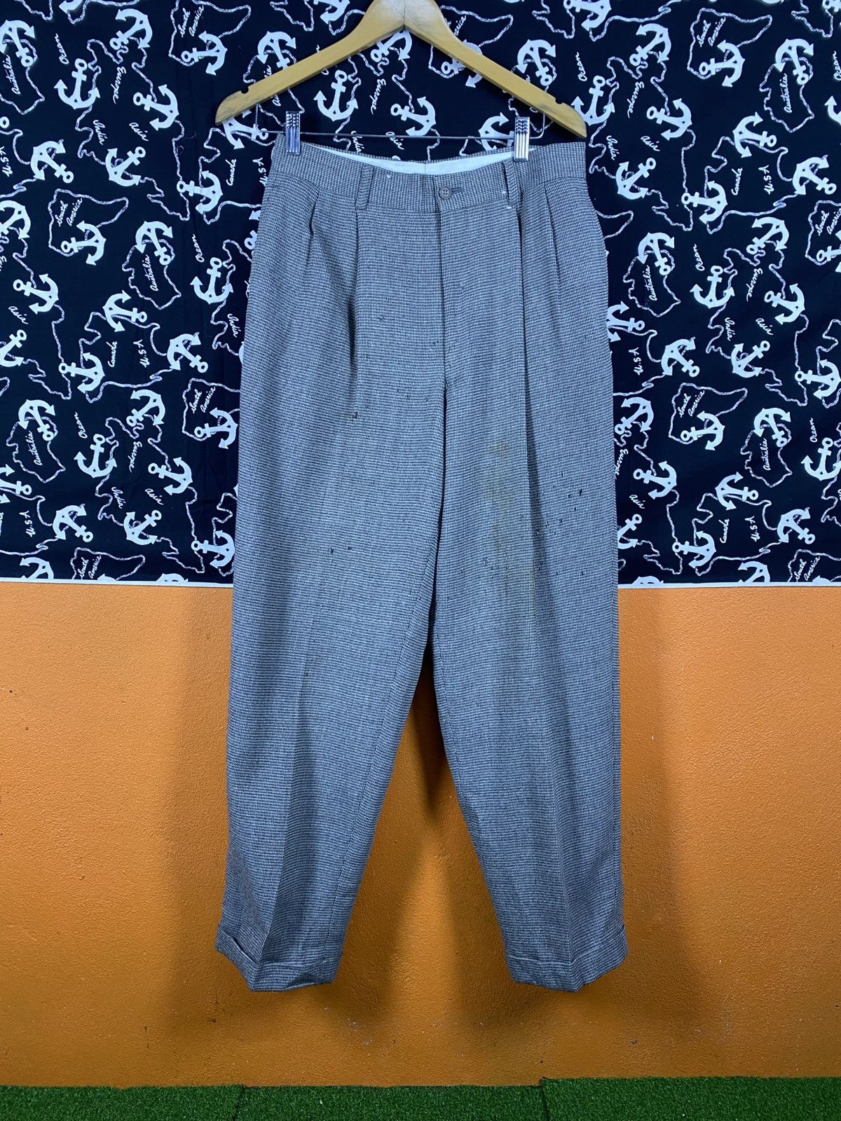 Yohji Yamamoto Y’s by Yohji Yamamoto Grey Wool Trousers Tailored Pants Size US 28 / EU 44 - 5 Thumbnail