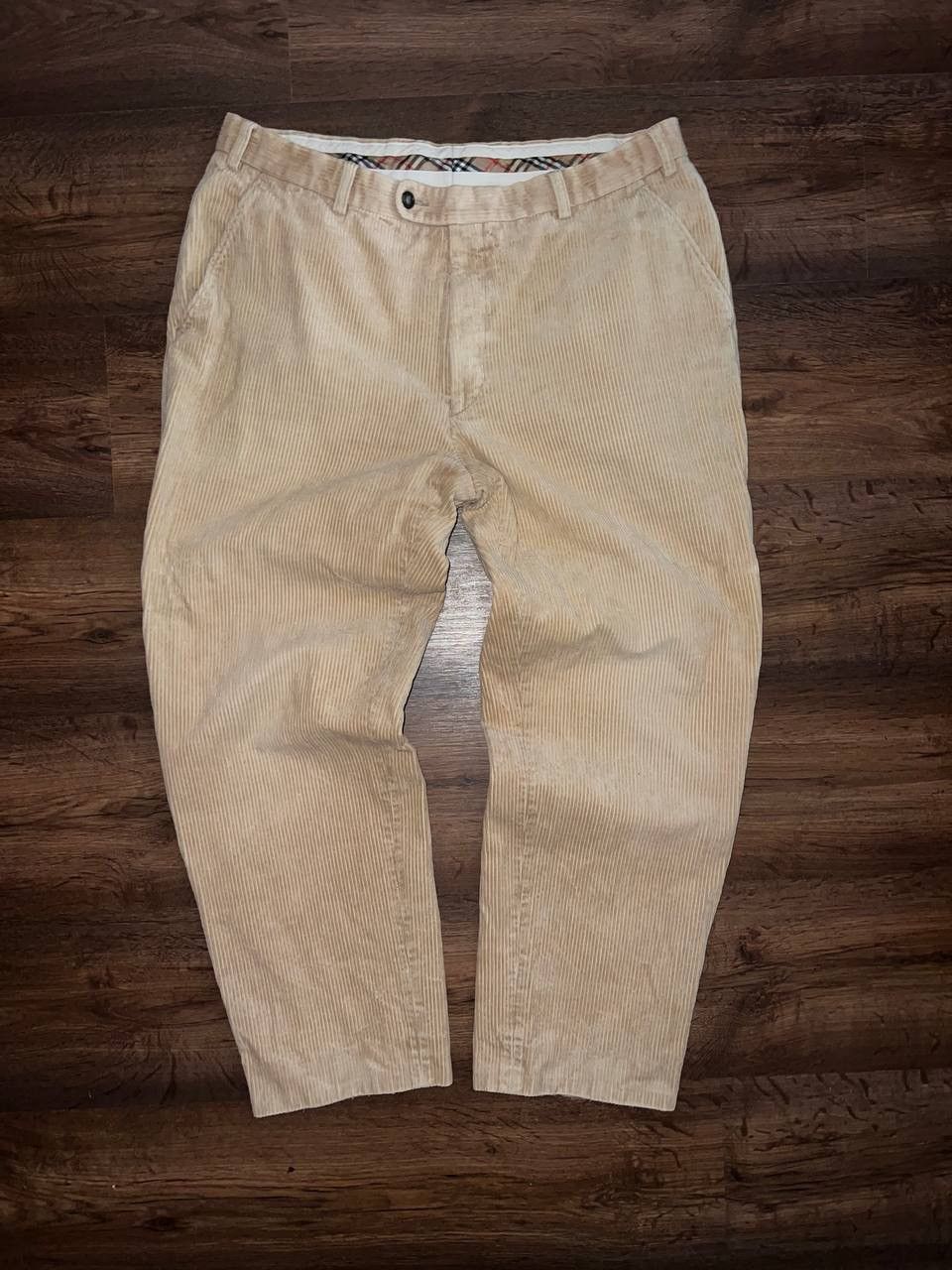 Burberry × Vintage Vintage pants Burberry corduroy y2k baggy fit Size US 38 / EU 54 - 1 Thumbnail