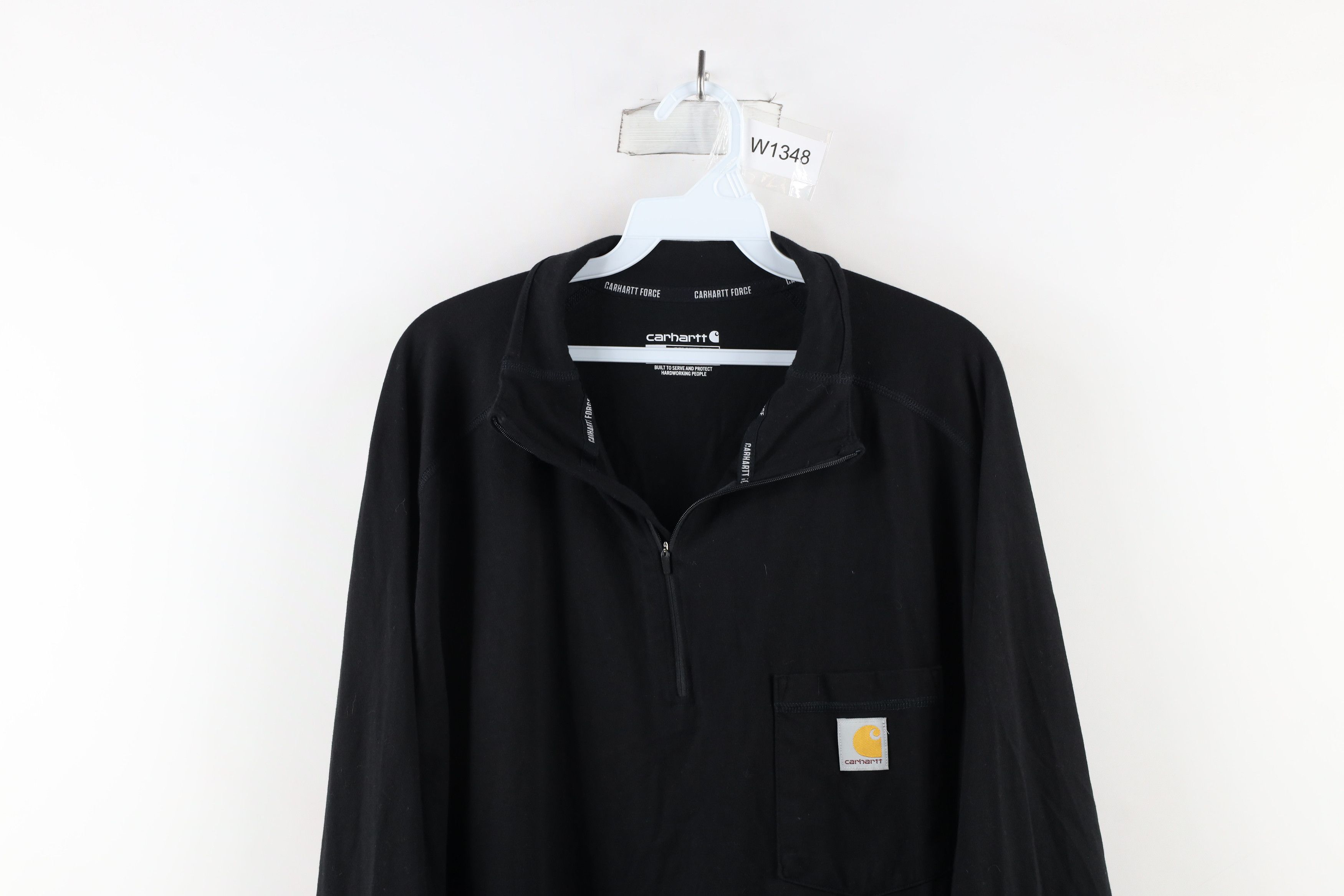 Carhartt × Vintage Carhartt Force Relaxed Fit Spell Out Half Zip Pullover Top Size US XXL / EU 58 / 5 - 2 Thumbnail