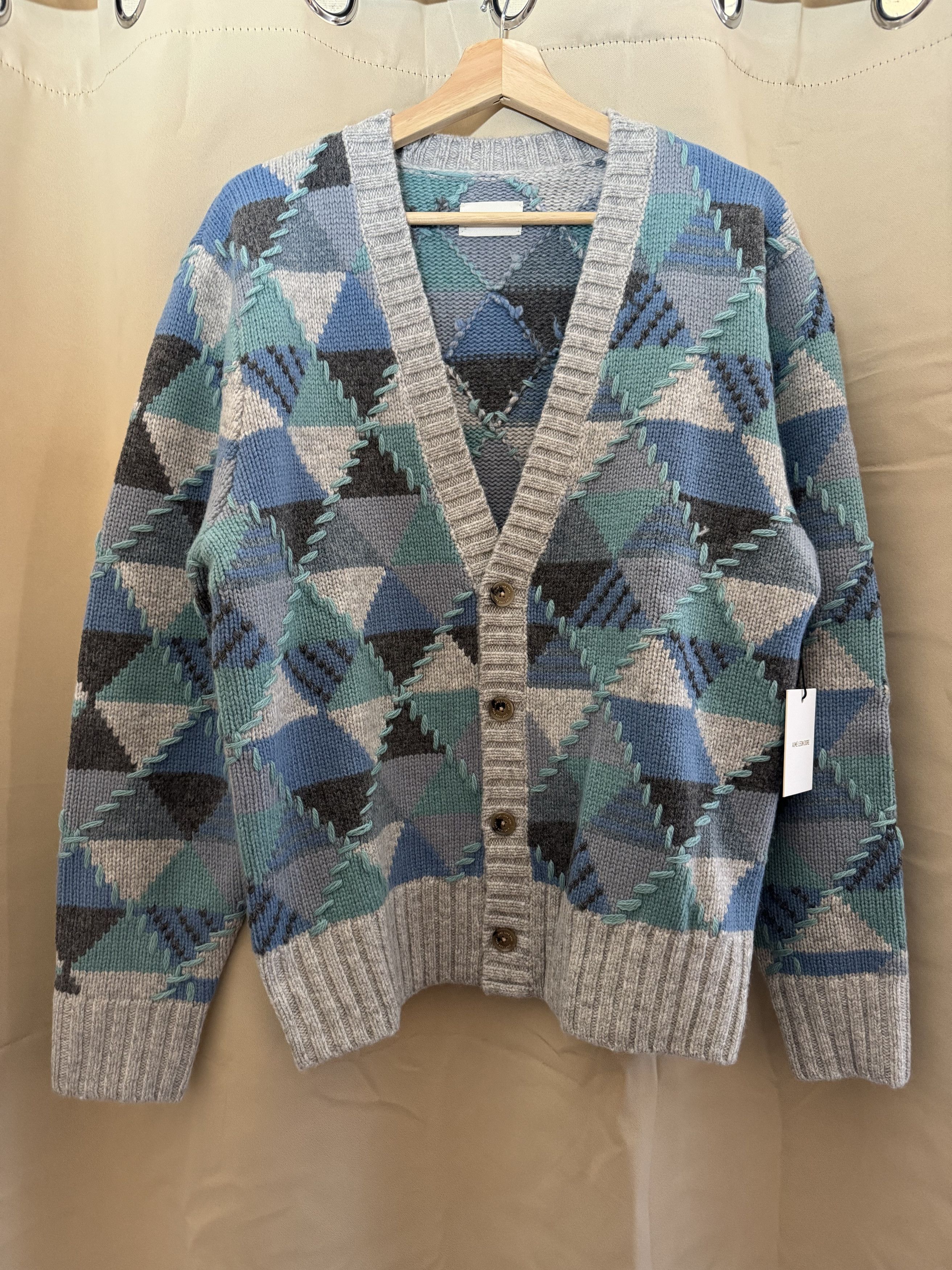 Aime Leon Dore Patchwork Cardigan Size US S / EU 44-46 / 1 - 1 Thumbnail