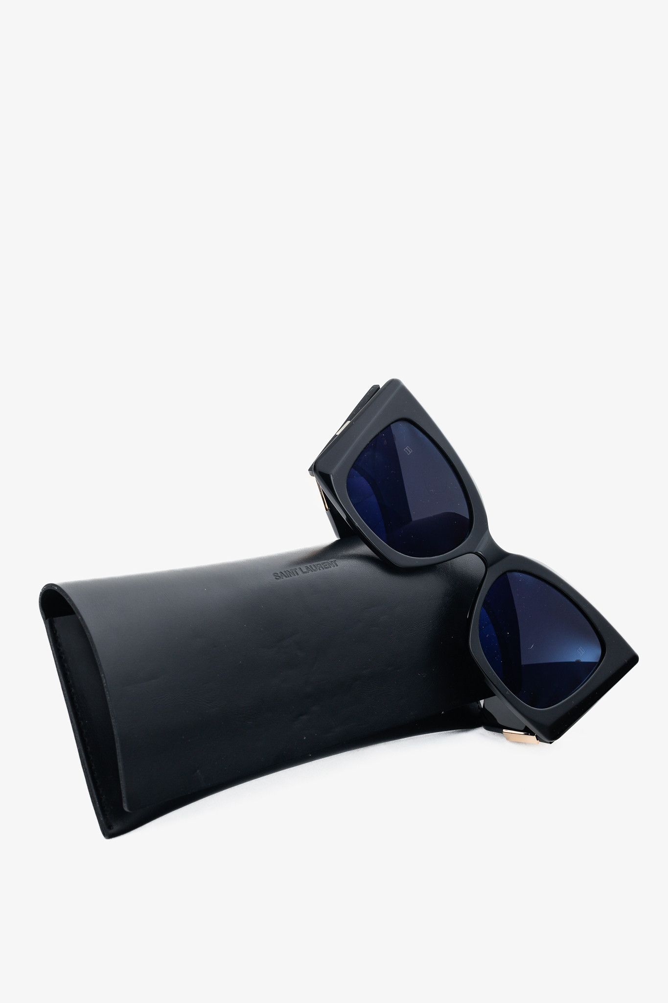 Saint Laurent Paris Saint Laurent SL M119 Blaze Black Cat-Eye Sunglasses Size ONE SIZE - 9 Thumbnail